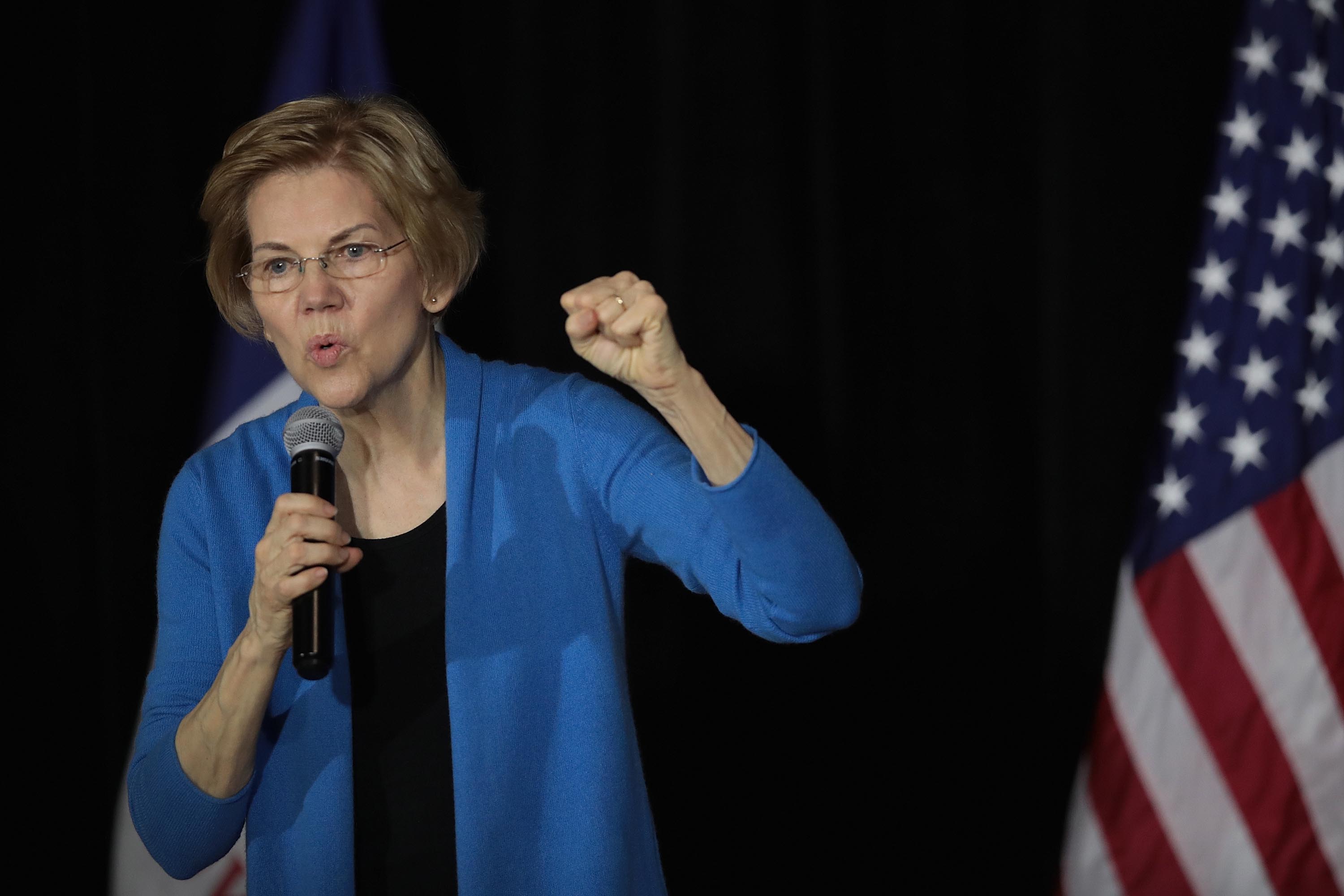 United States Senator from Massachusetts Elizabeth Warren delivering a speech | Photo: Getty Images