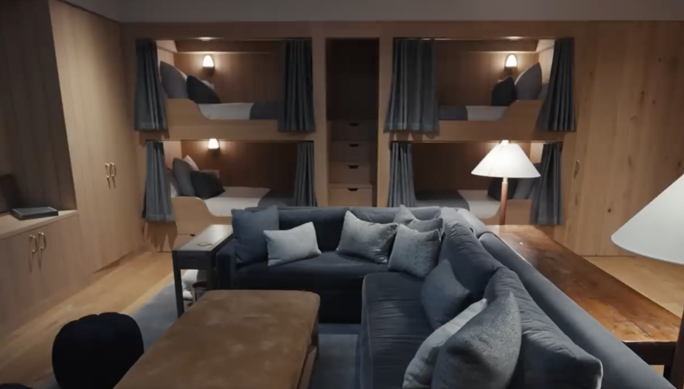 A glimpse inside Jennifer Garner's slumber party room from a post dated September 3, 2024. | Source: YouTube/Architectural Digest
