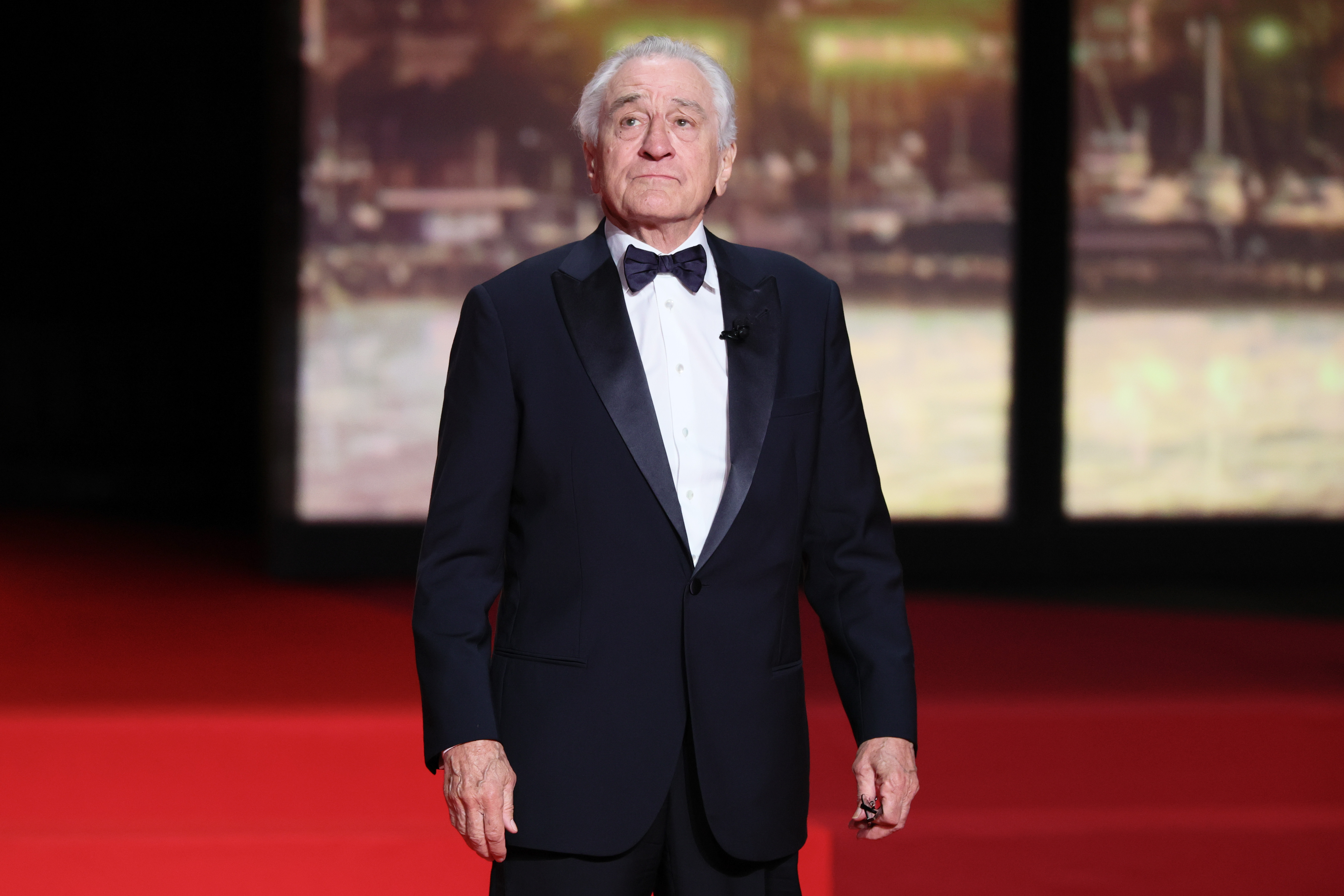Robert De Niro is pictured onstage during the opening ceremony at the 78th annual Cannes Film Festival at the Palais de Festival on May 13, 2025, in France | Source: Getty Images