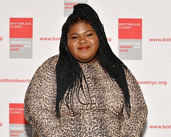 Gabourey Sidibe attends the 20th Anniversary Bottomless Closet Luncheon in New York City