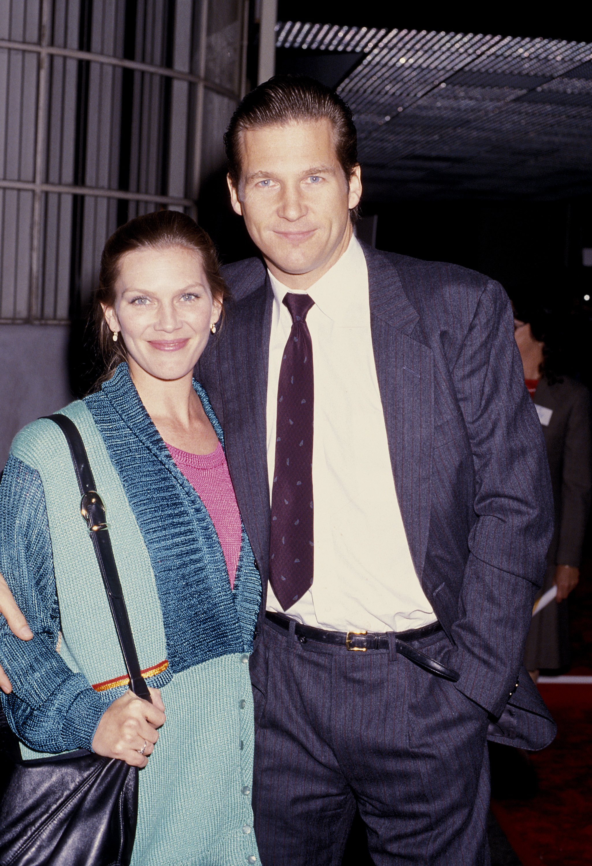 Susan Bridges and Jeff Bridges. December 18, 1986 at MGM Studios in Culver City, California, United States | Source: Getty Images 