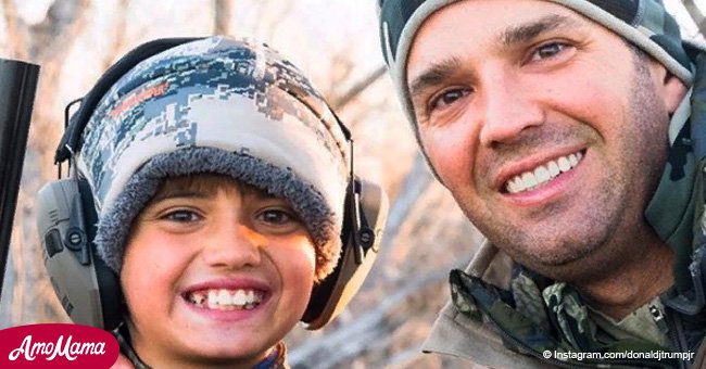 Donald Trump Jr. posted a picture of 9-year old son holding a gun