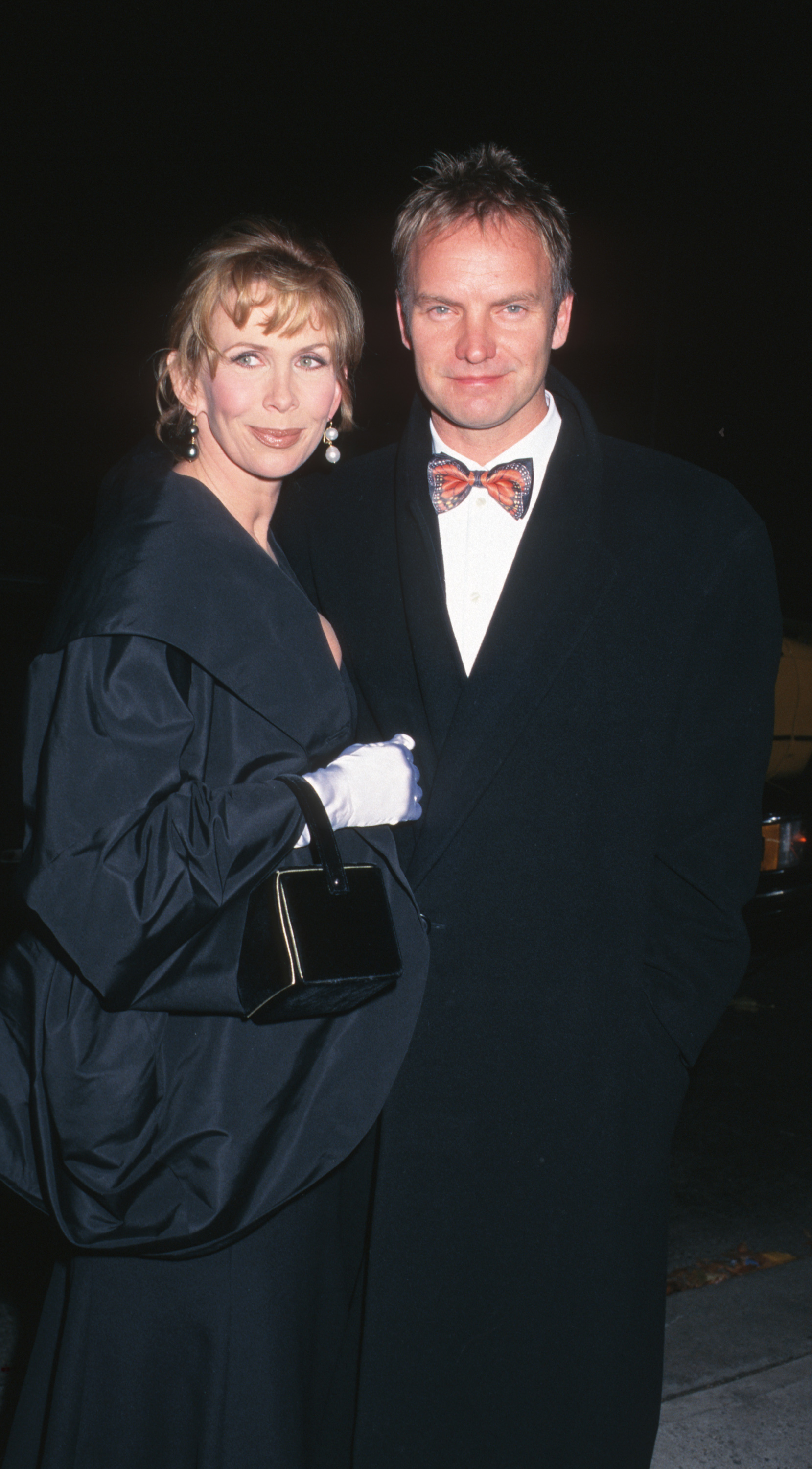 Trudie Styler and Sting during the 1995 United Nations Ambassadors Ball in New York. | Source: Getty Images