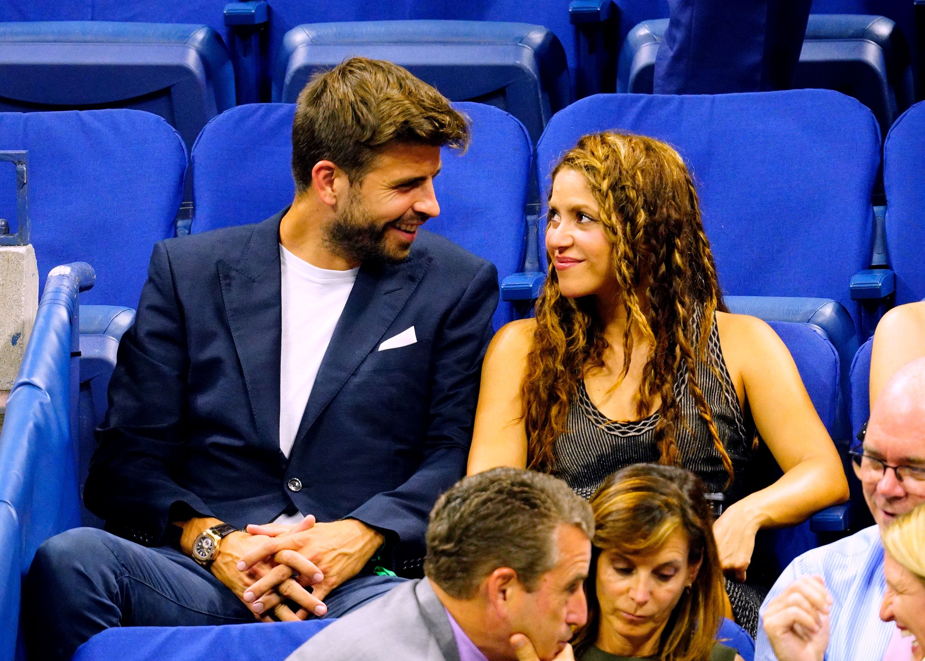 Shakira and Gerard Piqué cheer on Rafael Nadal at the 2019 US Open on September 4, 2019, in New York City. | Source: Getty Images