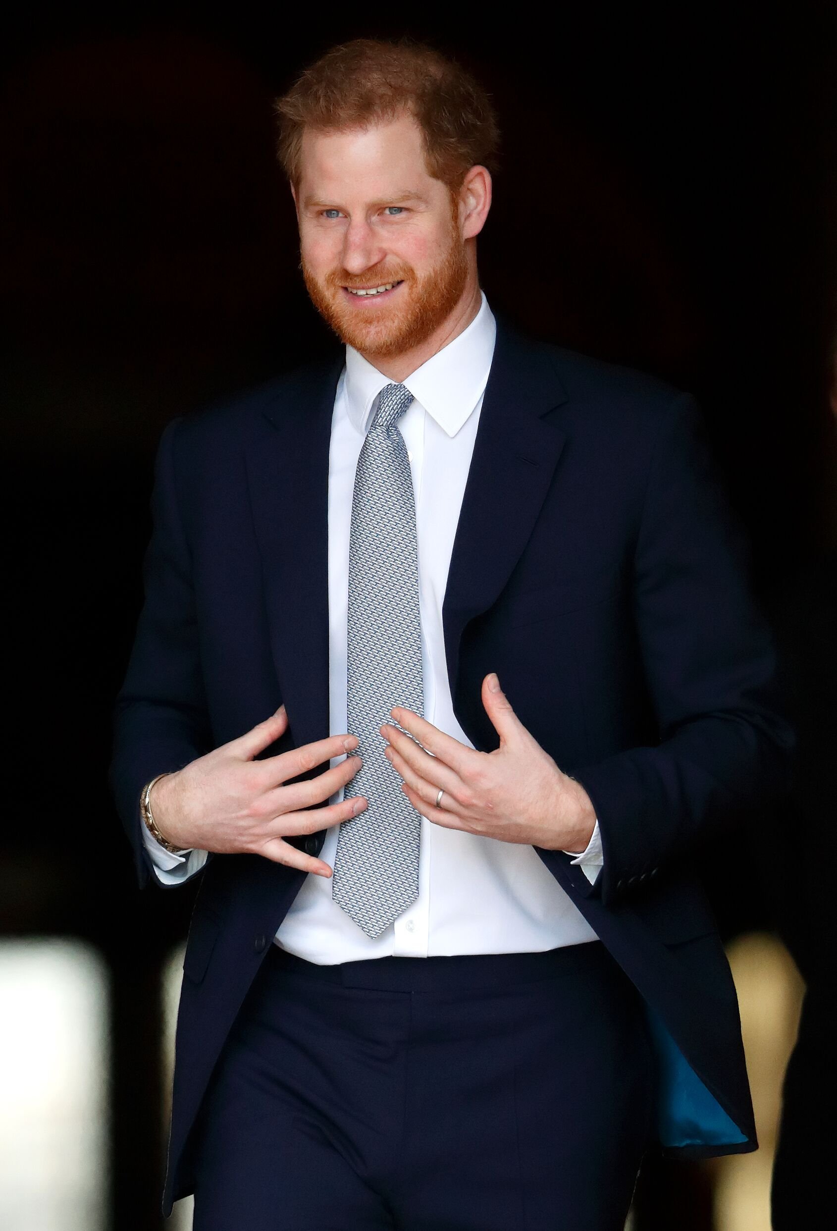 Prince Harry, Duke of Sussex hosts the Rugby League World Cup 2021 draws for the men's, women's and wheelchair tournaments. | Source: Getty Images