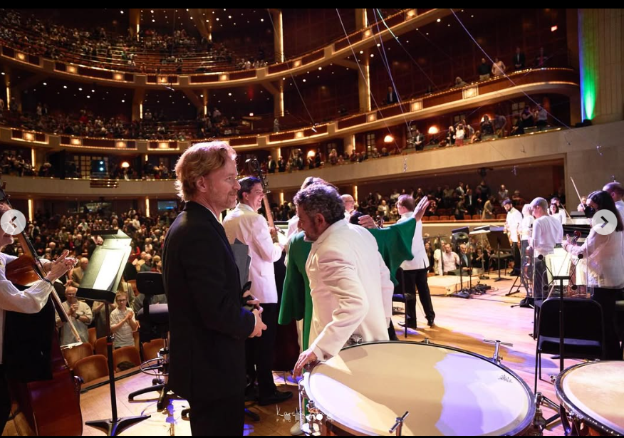 A photo taken during "The Way of the Rain – Hope for Earth – A Symphony for our Planet," a multidisciplinary performance in October 2022 | Source: Instagram/sibylleszaggarsredfordfineart