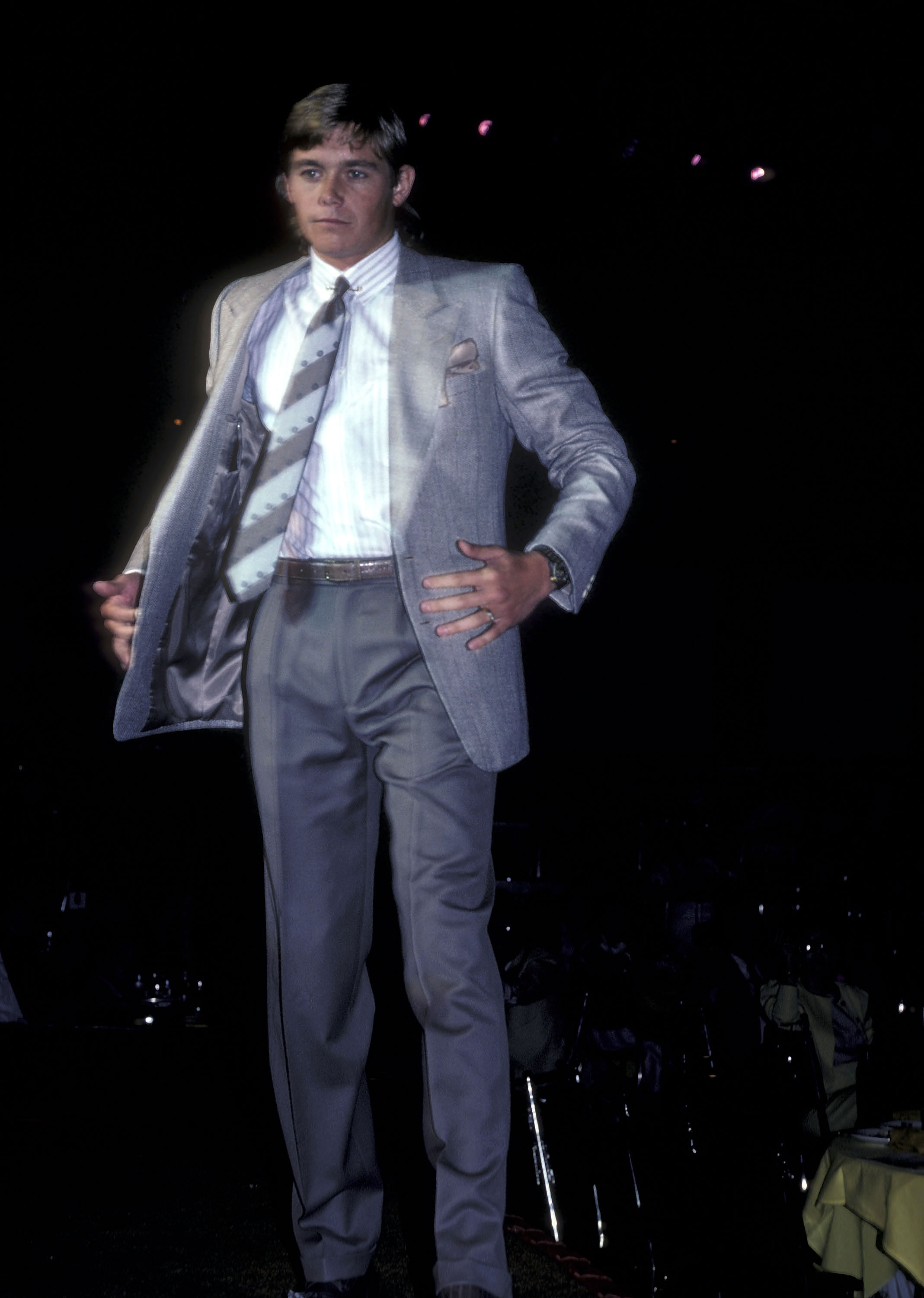 The "The Blue Lagoon" actor participating in Connie Stevens' Third Annual All-Male Celebrity fashion show and luncheon to benefit Windfeather on June 8, 1986, in Los Angeles, California. | Source: Getty Images