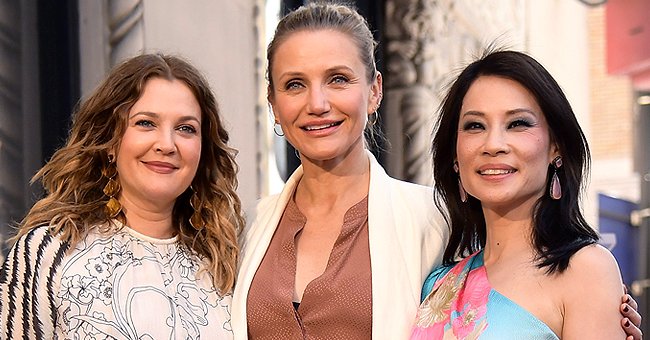 Drew Barrymore, Cameron Diaz, and Lucy Liu pictured at Liu's star ceremony for the Hollywood Walk of Fame, 2019, Hollywood, California. | Photo: Getty Images