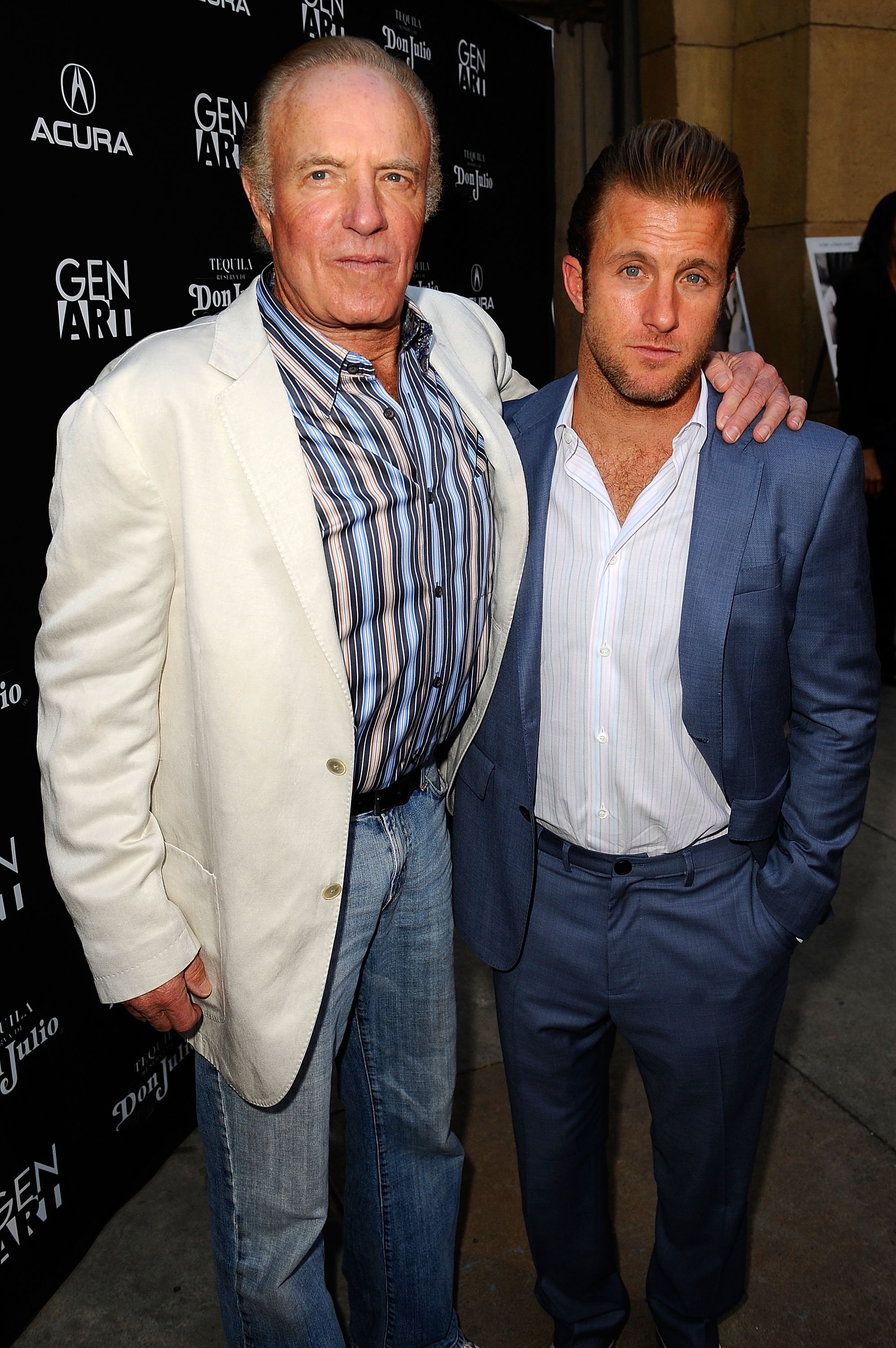  Actors James Caan and Scott Caan arrive at the Los Angeles premiere of IFC Films' "Mercy" at the Egyptian Theatre on May 3, 2010 in Hollywood, California. | Source: Getty Images 