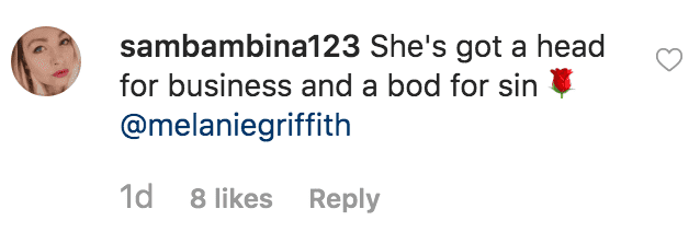Fan says Melanie Griffith looks sexy in a mirror selfie wearing nothing buy lingerie | Source: Instagram.com/melaniegriffith