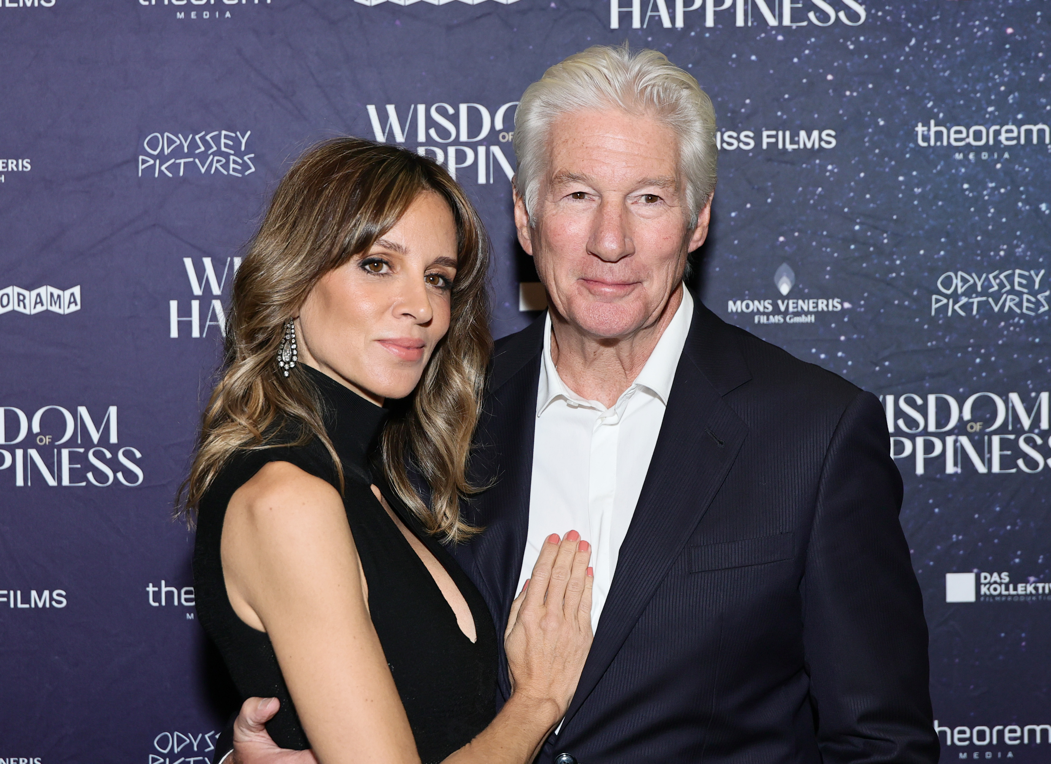 Alejandra Silva and Richard Gere attend the "Wisdom Of Happiness" New York Screening at AMC Lincoln Square Theater on October 16, 2025 in New York City | Source: Getty Images