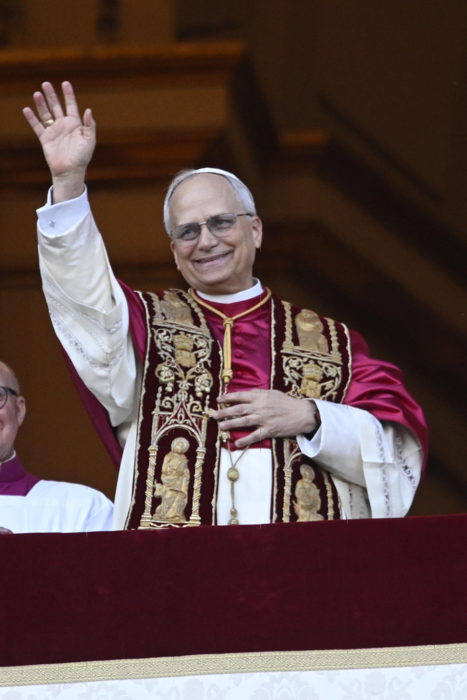 Pope Leo XIV, the 267th Pope in history, appears on the balcony of St. Peter's Basilica on May 8, 2025 | Source: Getty Images