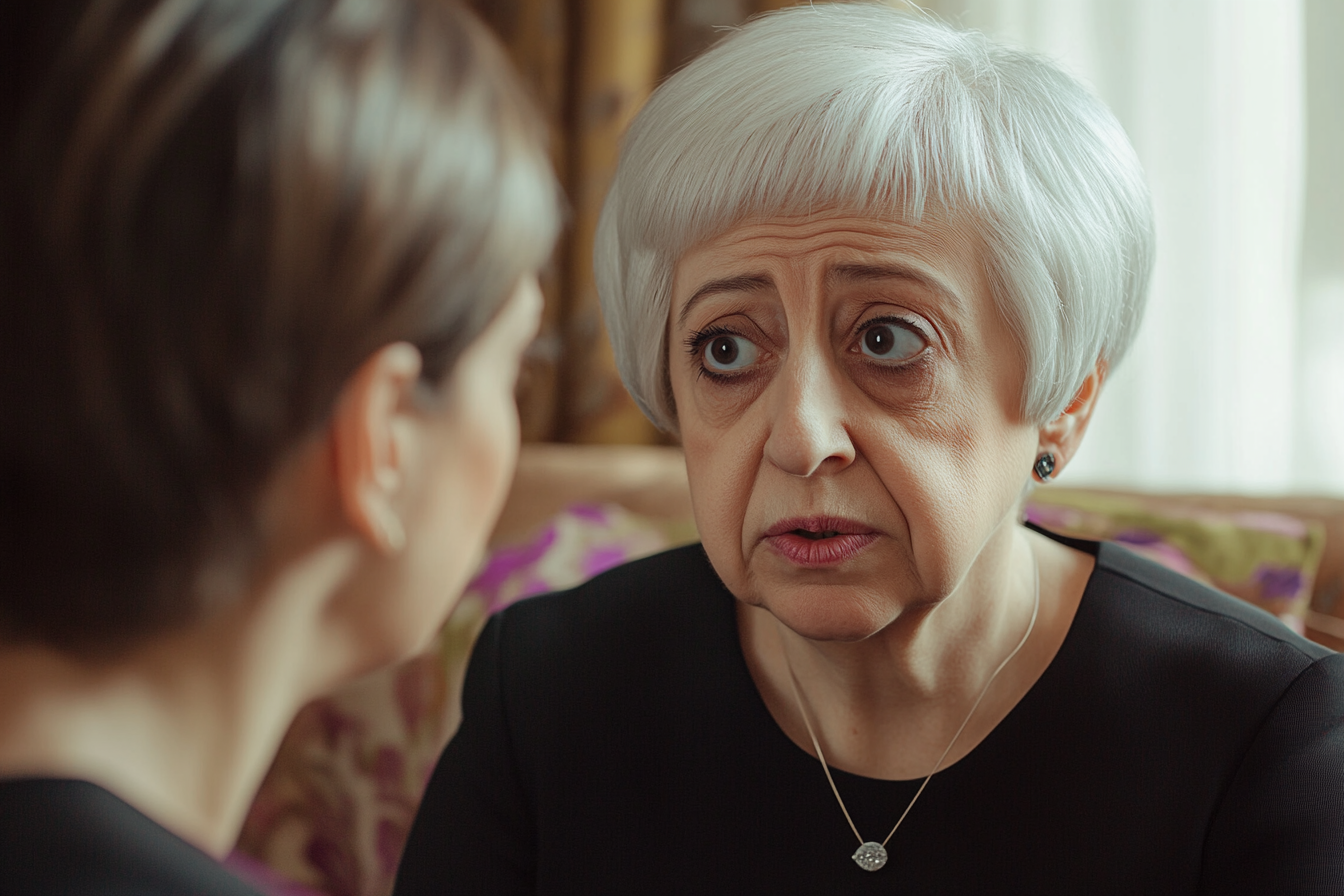 A woman talking to her daughter-in-law | Source: Midjourney