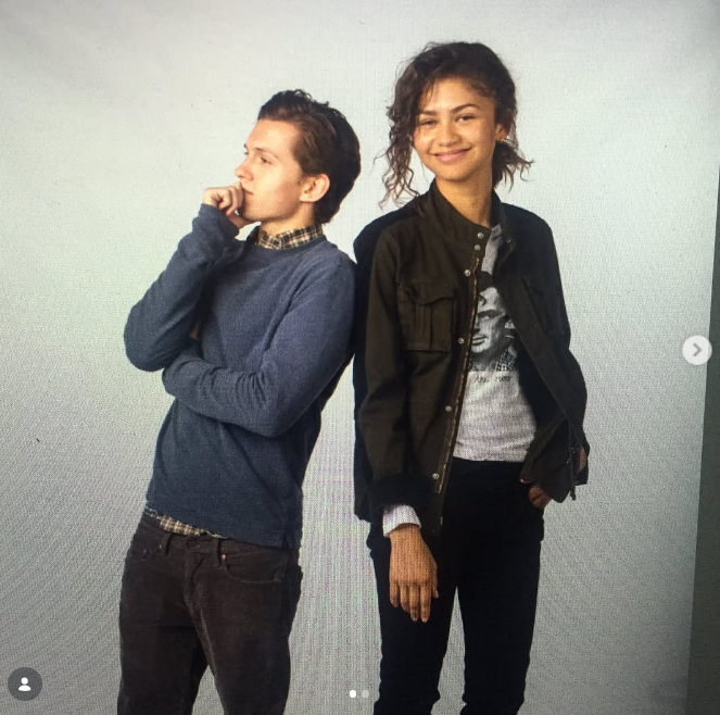 Tom Holland and Zendaya maintained a close friendship for many years before romance rumors surfaced. In this photo, they posed backstage during a photoshoot for a post celebrating her birthday on September 1, 2017. | Source: Instagram/tomholland2013