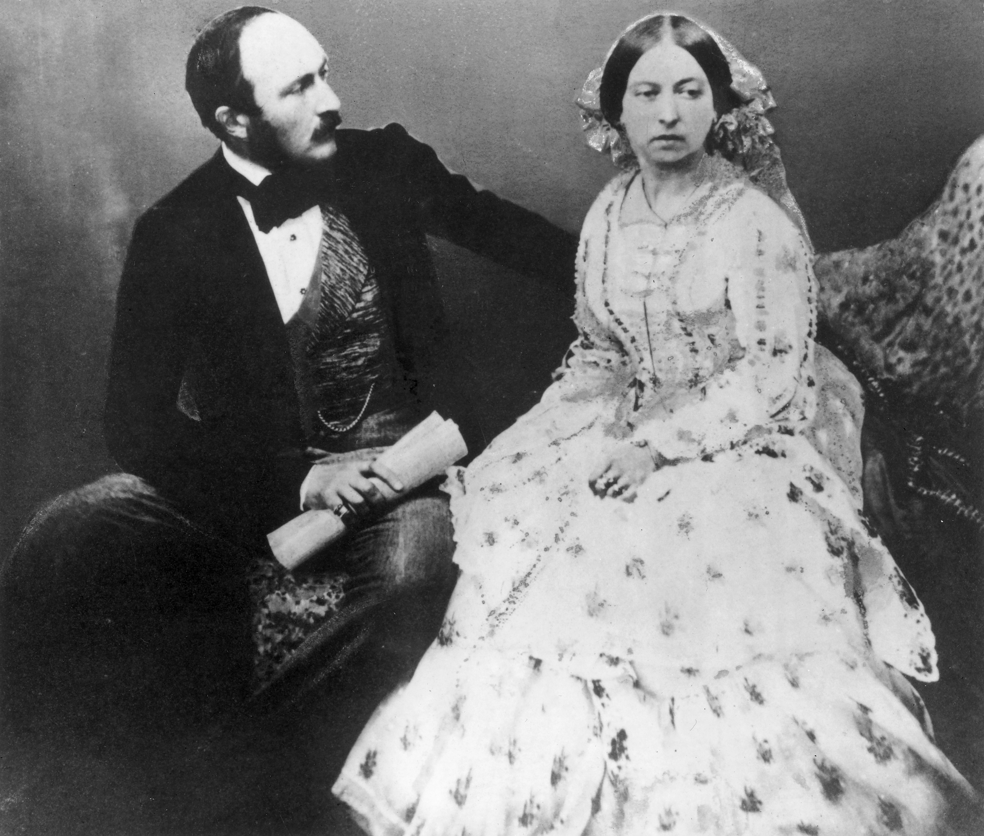 Queen Victoria (1819 - 1901) and Prince Albert (1819 - 1861), five years after their marriage | Source: Getty Images