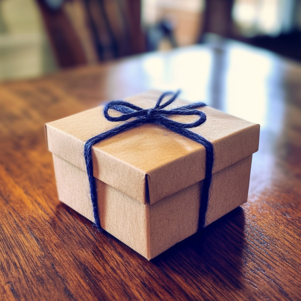 A small box on a table | Source: Midjourney