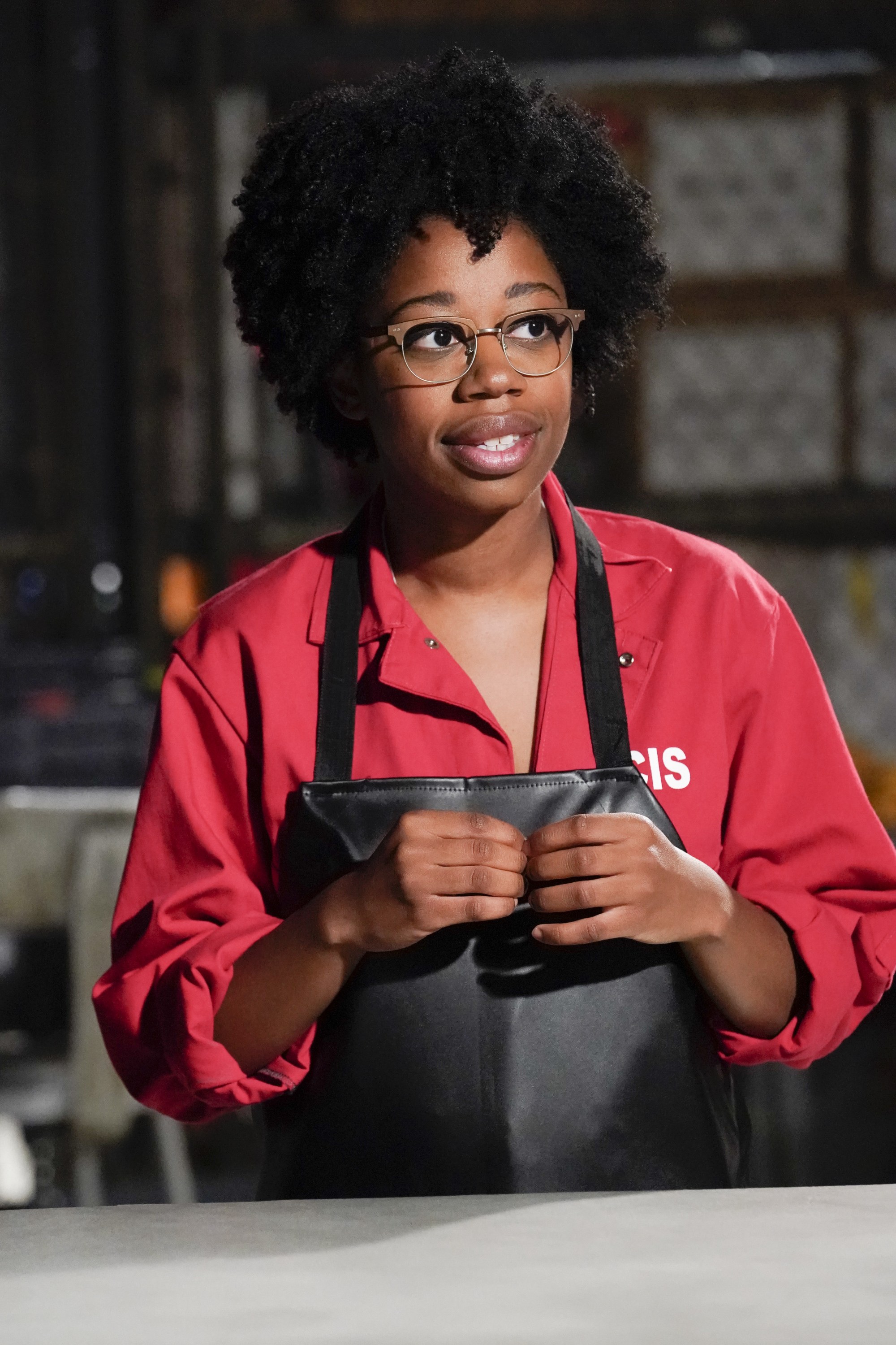 Diona Reasonover on the set of "NCIS" in 2018. | Source: Getty Images