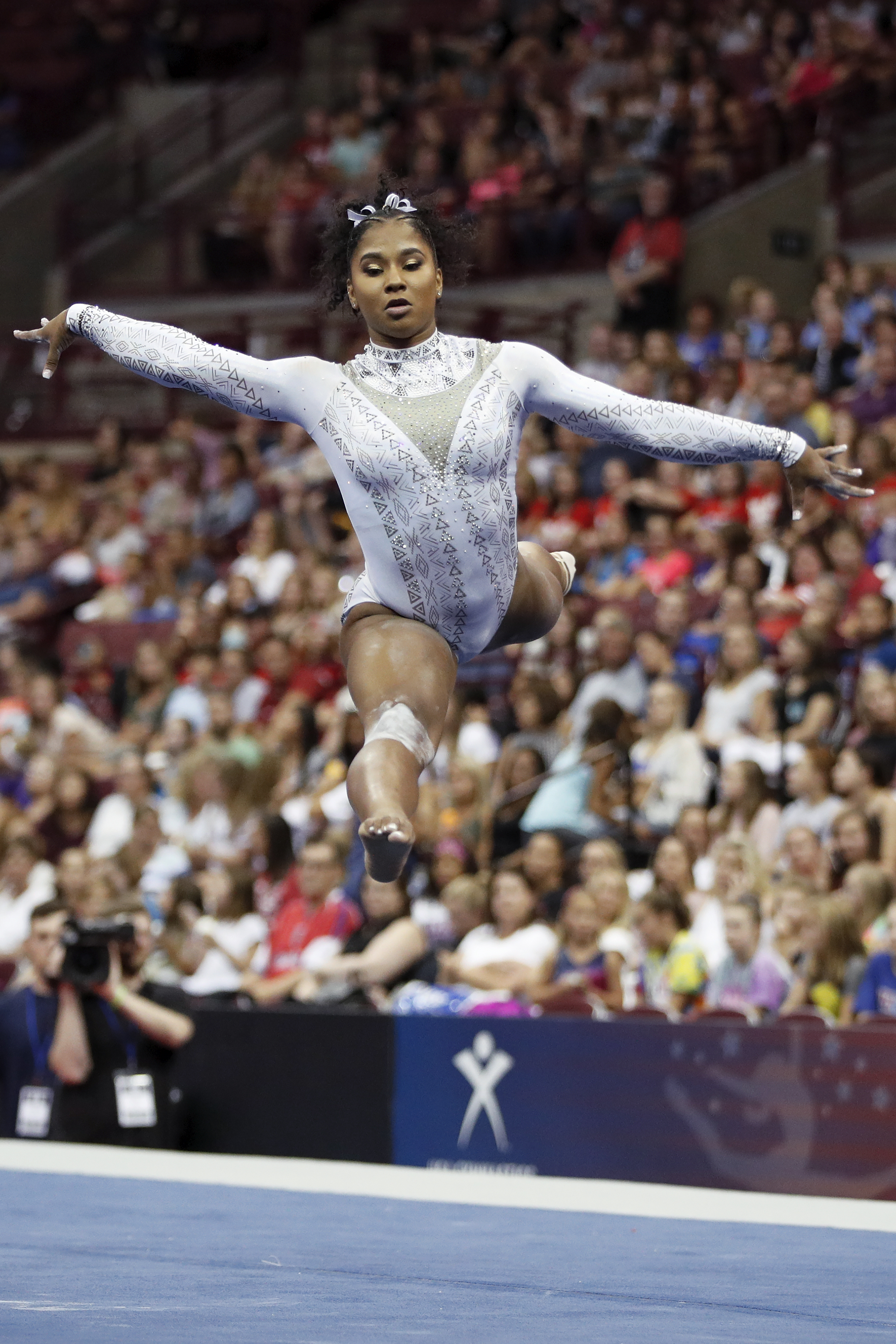 Jordan Chiles competes during the 2018 U.S. Classic gymnastics seniors event on July 28, 2018, in Columbus, Ohio. | Source: Getty Images