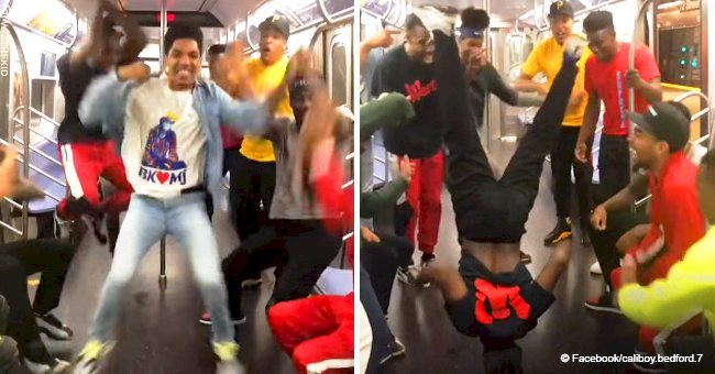 Video of a group of guys busting wild dance moves on subway went viral with 74M views in 2018