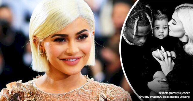 Kylie Jenner shares family portrait of herself, Stormi and Travis Scott for Thanksgiving