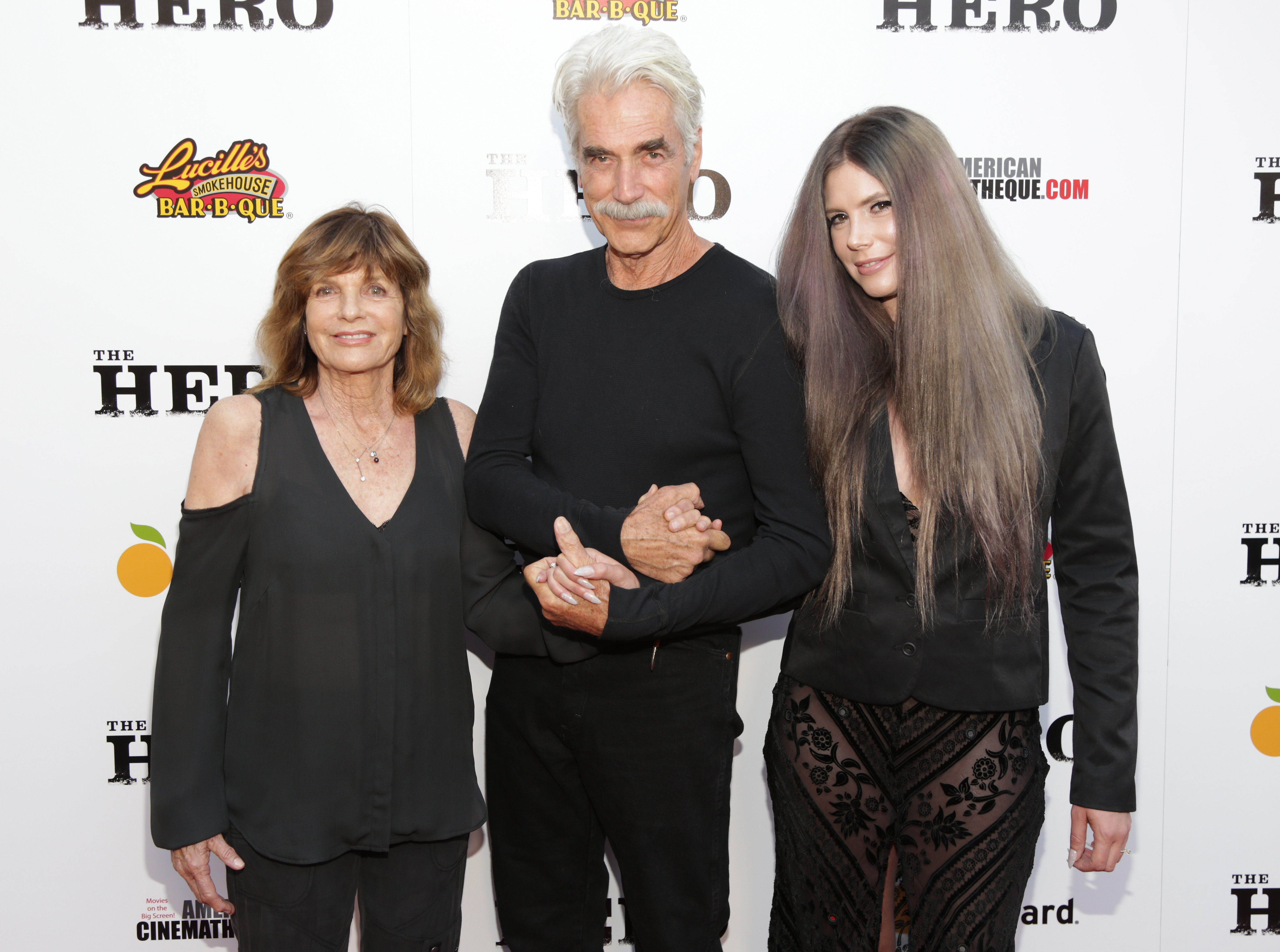 Katharine Ross, Sam Elliott and daughter Cleo Elliot at the Egyptian Theatre on June 5, 2017, in Hollywood, California | Source: Getty Images