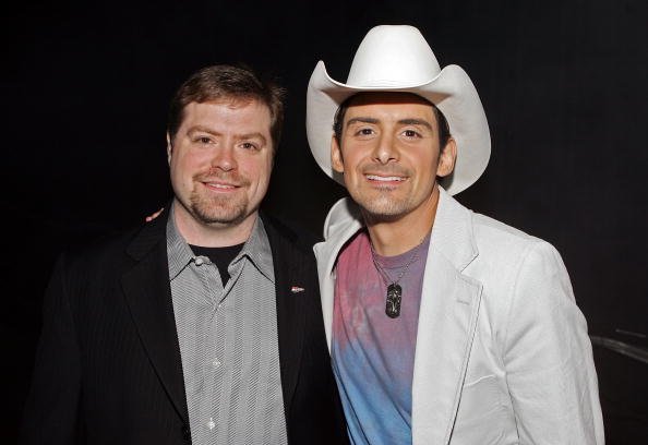 Frank Rogers and Brad Paisley at the MGM Grand Garden Arena on May 23, 2006 in Las Vegas, Nevada. | Photo: Getty Images