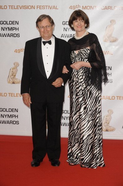 David McCallum and his wife Katherine Carpenter at Grimaldi in Monte Carlo, Monaco in June 2009 | Photo: Getty Images