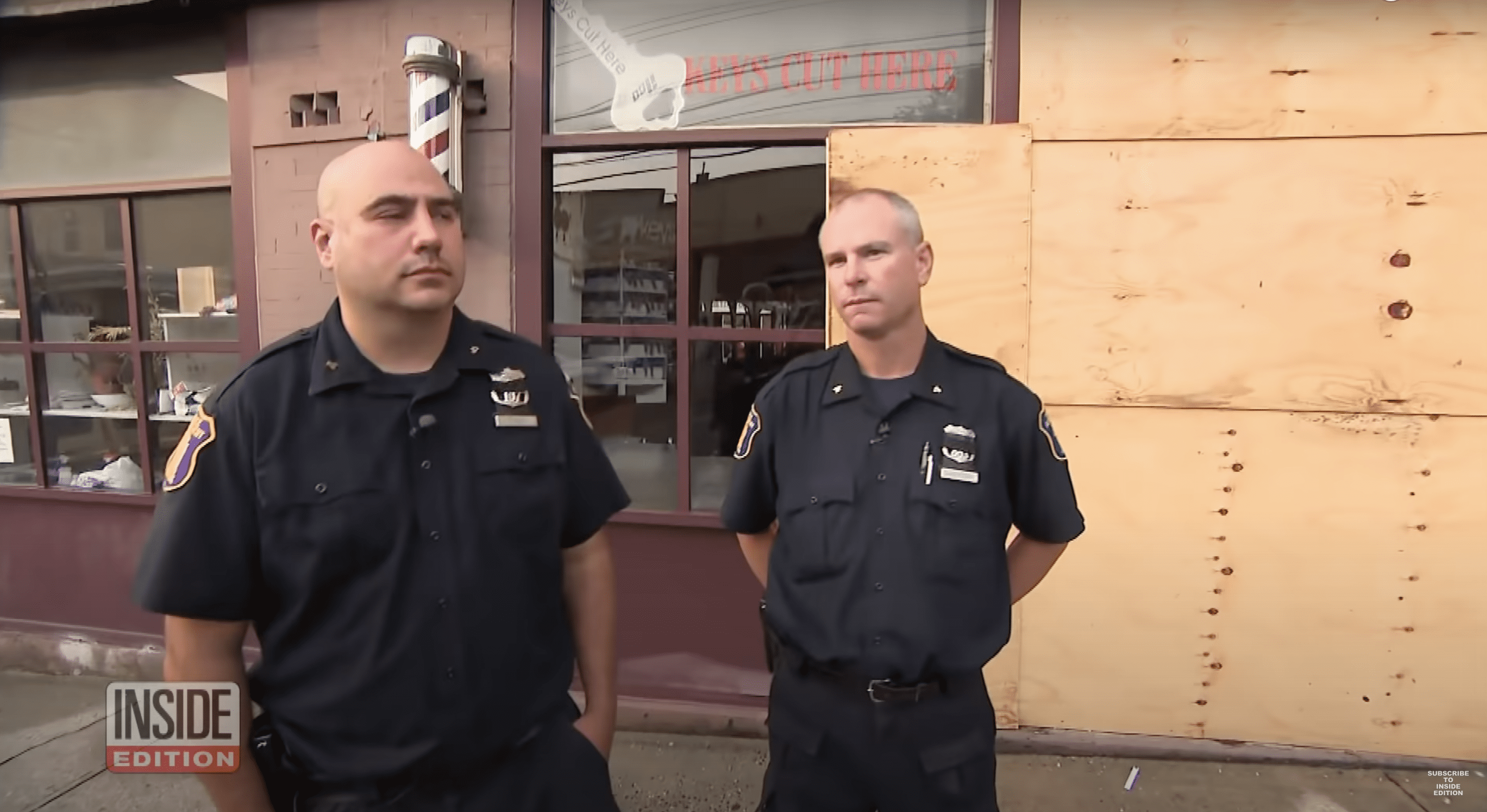 Yonkers Police Officers Rocco Fusco and Paul Samoyedny. | Photo: YouTube.com/Inside Edition