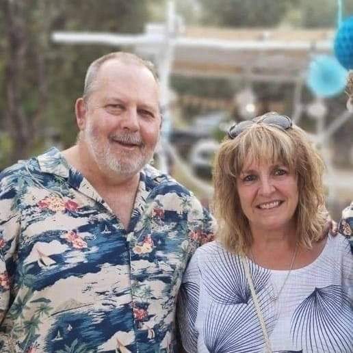 Sam Claflin's parents worked in normal jobs. In this photo, his father, Mark Claflin, shared a picture of his mother, Sue Claflin, on X on May 3, 2023. | Source: X/markclaflin