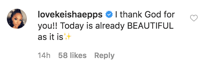 Keisha Epps commented on her husband Omar Epps’ tribute to her for her 49th birthday | Source: Instagram.com/omarepps