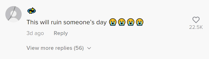 A user's comment on a TikTok coffee prank. | Photo: tiktok.com/chrisboat