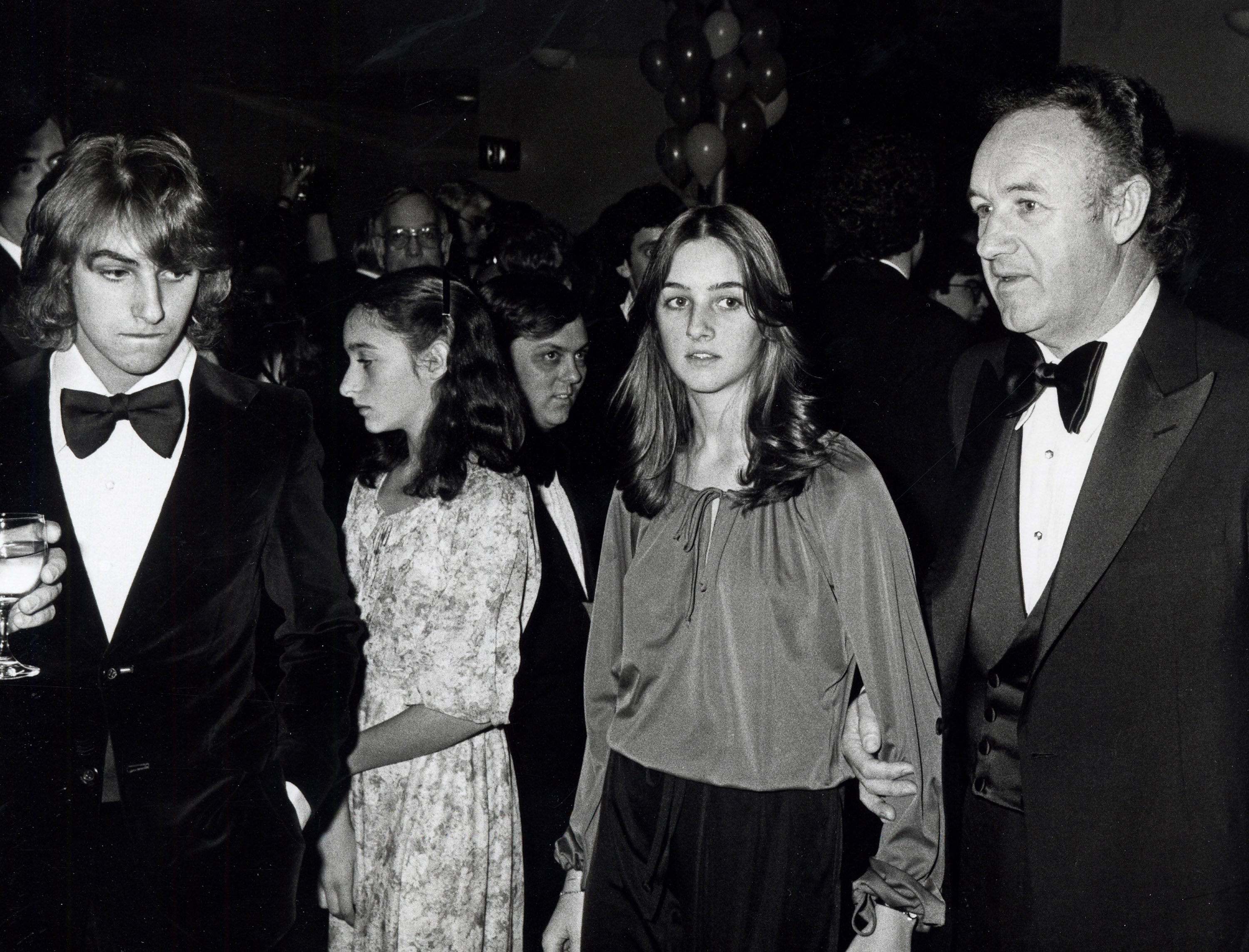 Christopher, Leslie, Elizabeth and Gene Hackman during Presidential Premiere of "Superman" on December 10, 1978, in Washington, D.C. | Source: Getty Images