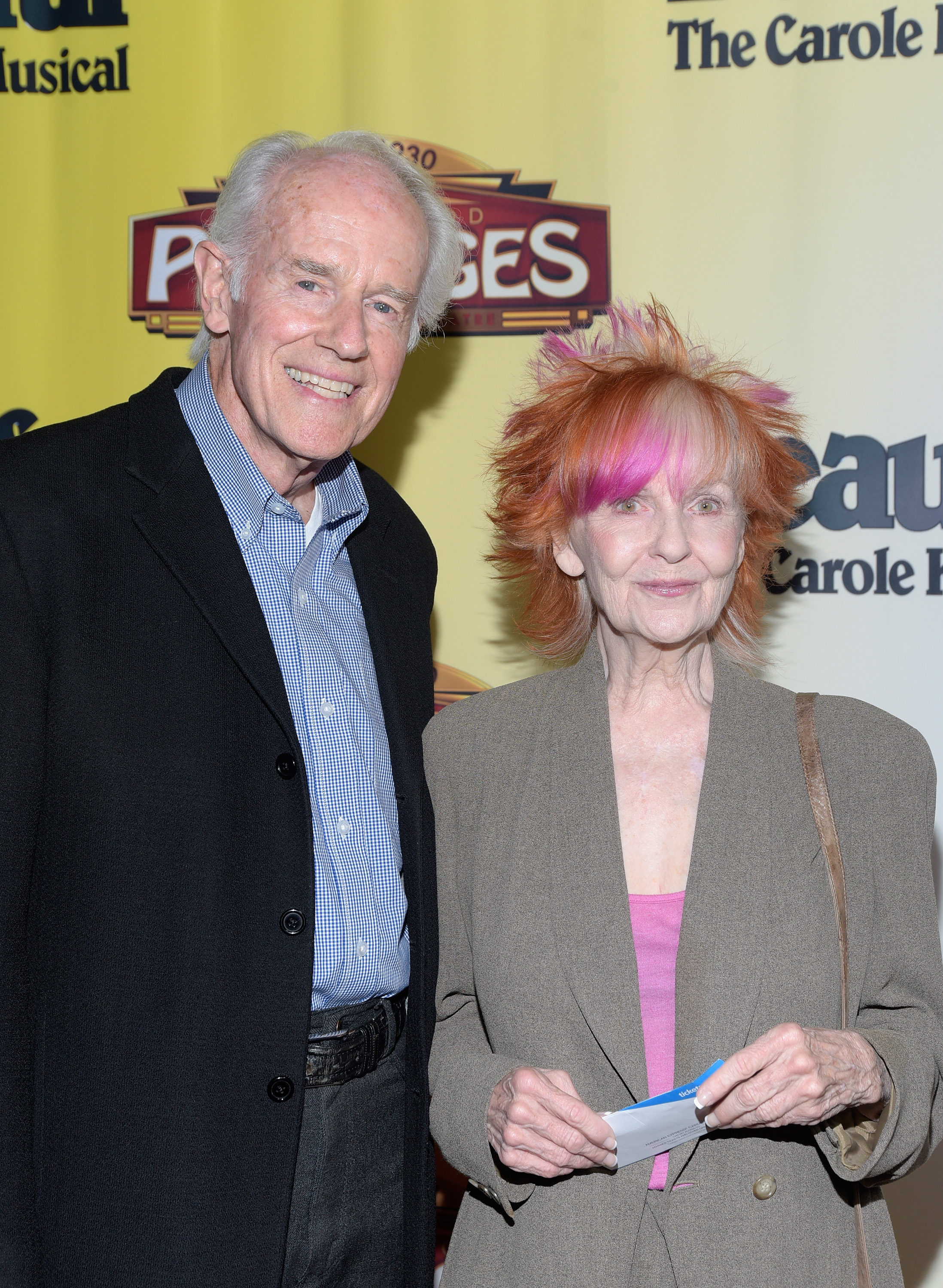 Mike Farrell and Shelley Fabares at the Los Angeles engagement of "Beautiful: The Carole King Musical" at the Pantages Theatre on September 13, 2018 in Hollywood, California | Source: Getty Images