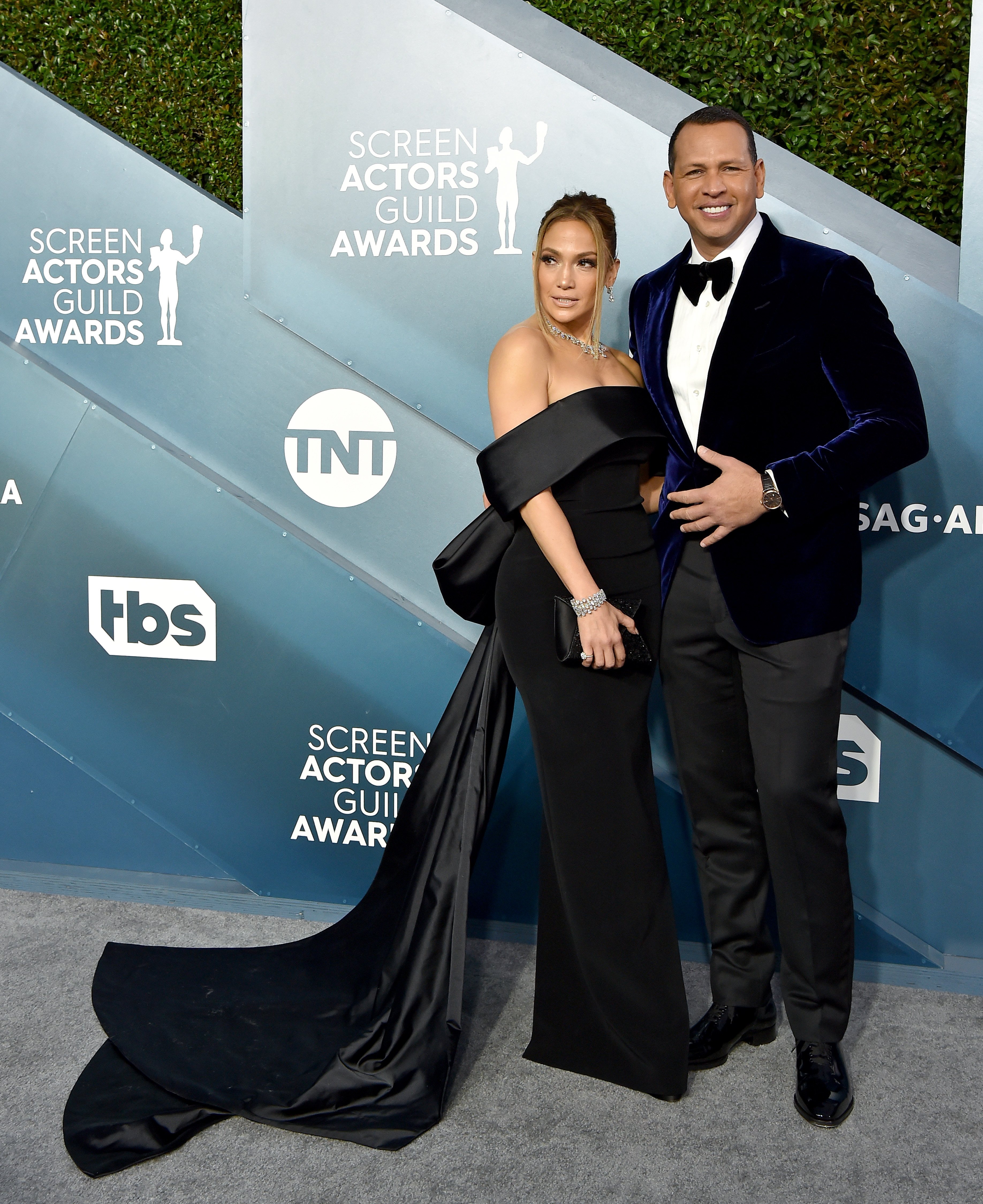 Jennifer Lopez and Alex Rodriguez attend the 26th Annual Screen Actors Guild Awards at The Shrine Auditorium on January 19, 2020, in Los Angeles, California. | Source: Getty Images.