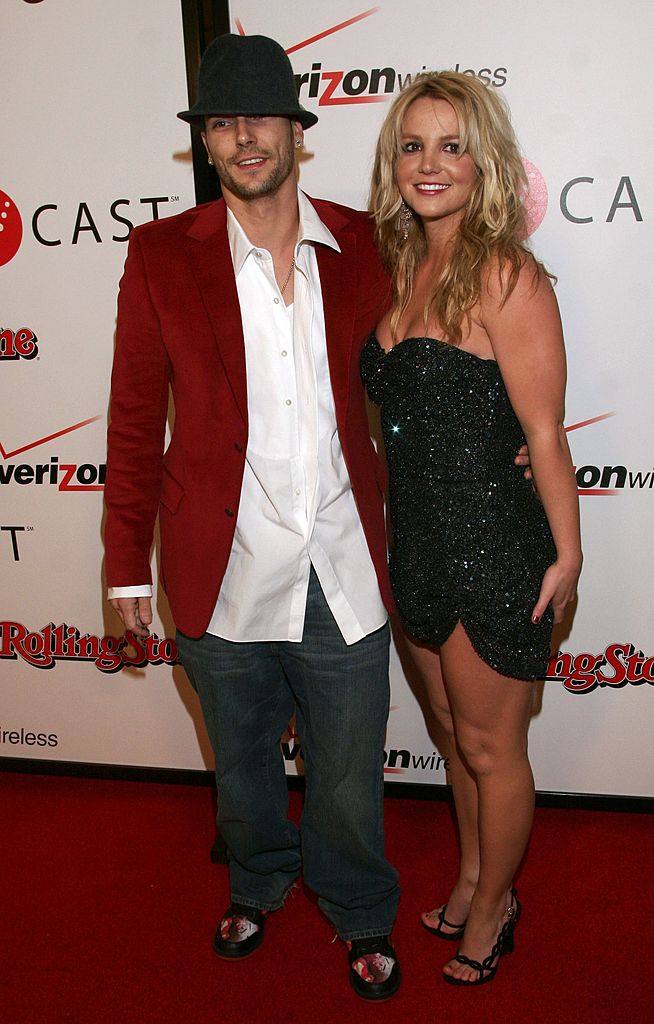 Britney Spears and Kevin Federline arrive at the 2006 Grammy Nominees party with Kanye West, | Photo: GettyImages