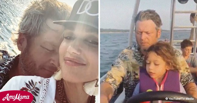Gwen Stefani takes time out to enjoy a sun-filled day off with Blake Shelton and kids  