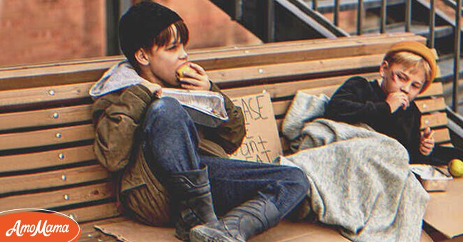 Adam and Cody posed as homeless boys in the park to help their friend. | Source: Shutterstock