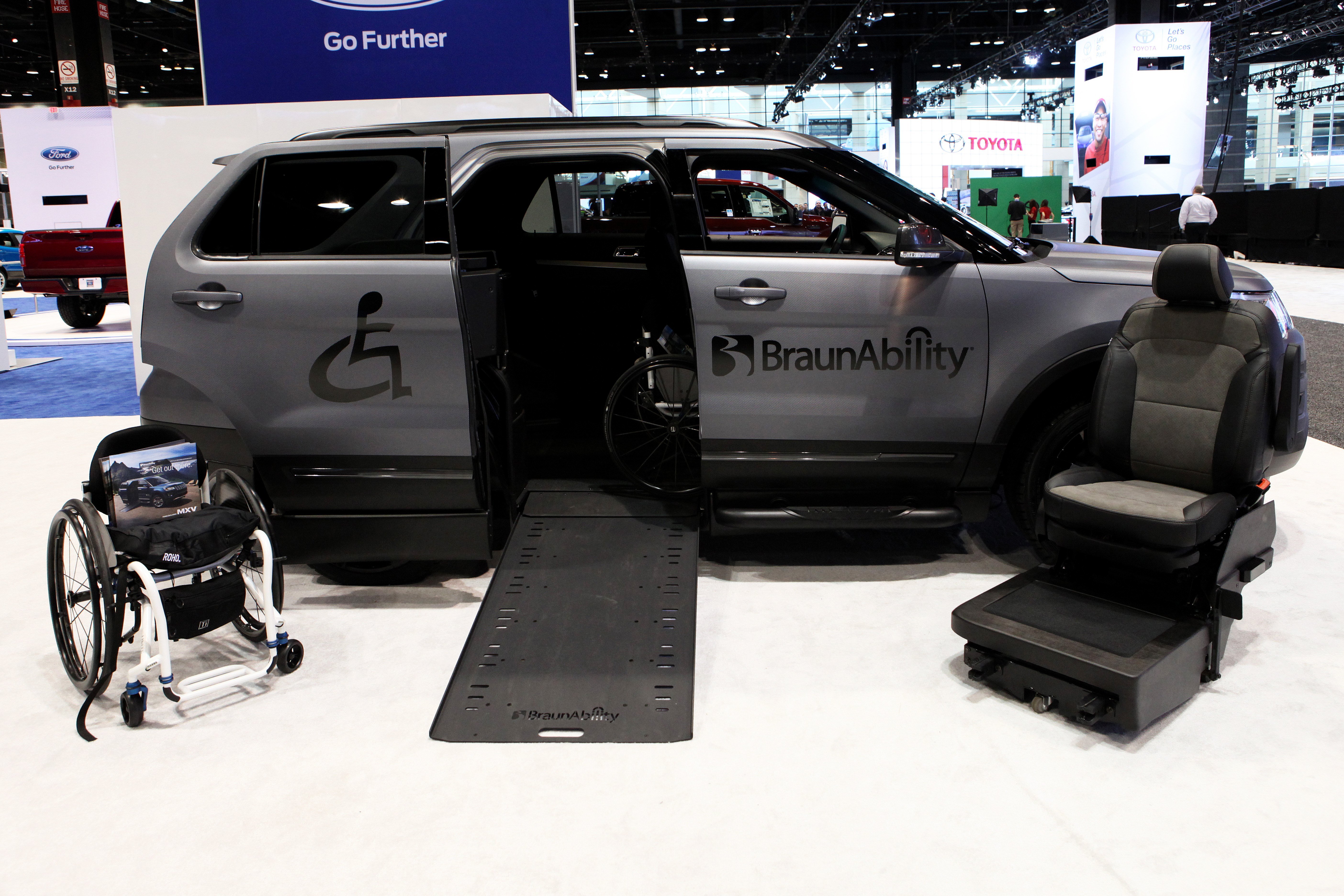 Amy was shocked when she saw the BraunAbility Entervan at her doorstep. | Source: Getty Images