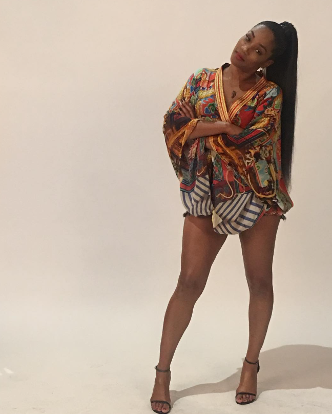 Tiffany Haddish in a short loose dress for a photoshoot on September 2, 2017 | Source: Instagram/tiffanyhaddish