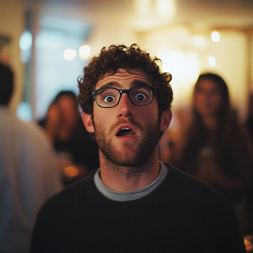 A shocked man | Source: Midjourney