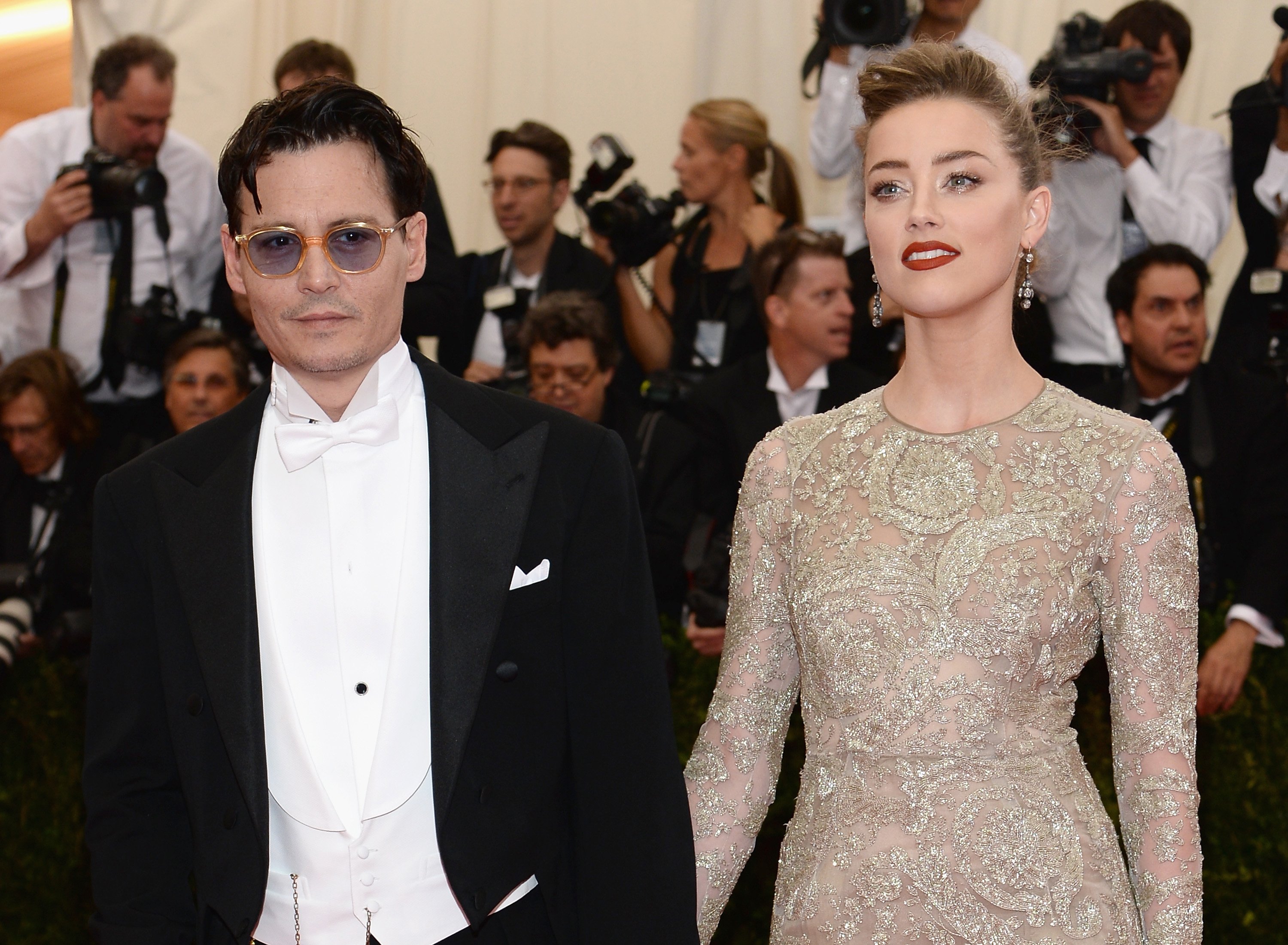 Johnny Depp and Amber Heard at the "Charles James: Beyond Fashion" Costume Institute Gala on May 5, 2014, in New York City. | Source: Getty Images