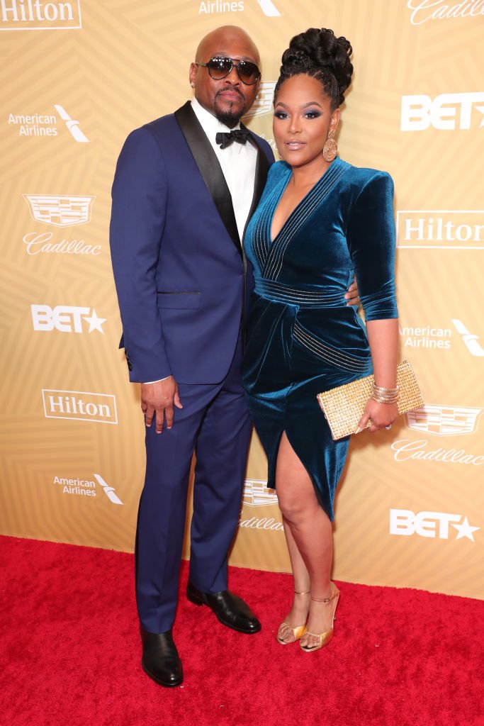 Omar Epps and his wife Keisha Epps at the American Black Film Festival Honors Awards Ceremony on February 23, 2020 | Photo: Getty Images