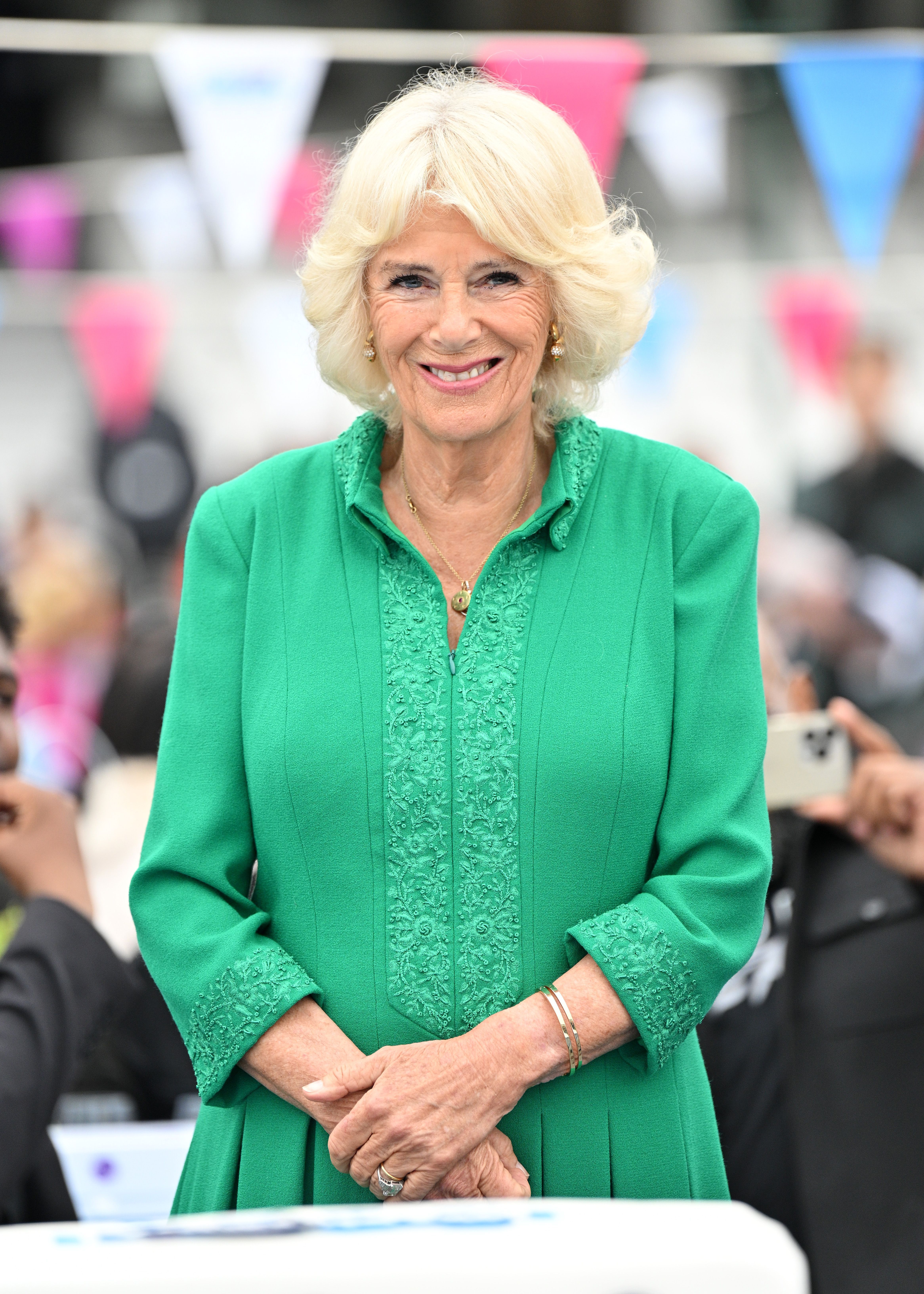 Queen Camilla at the Big Jubilee Lunch At The Oval on June 05, 2022 in London, England | Source: Getty Images