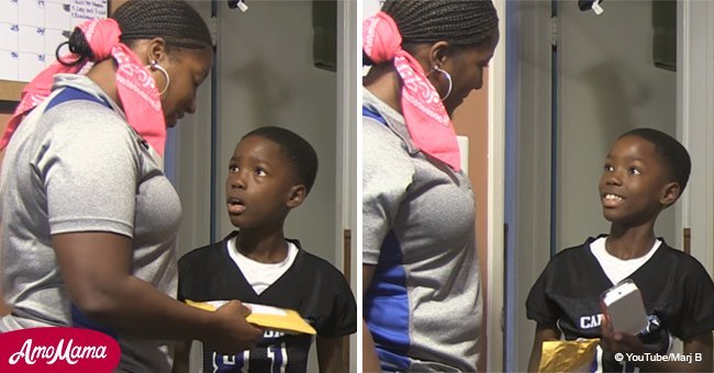 Video of mom pranking her son with an April Fool's birthday gift