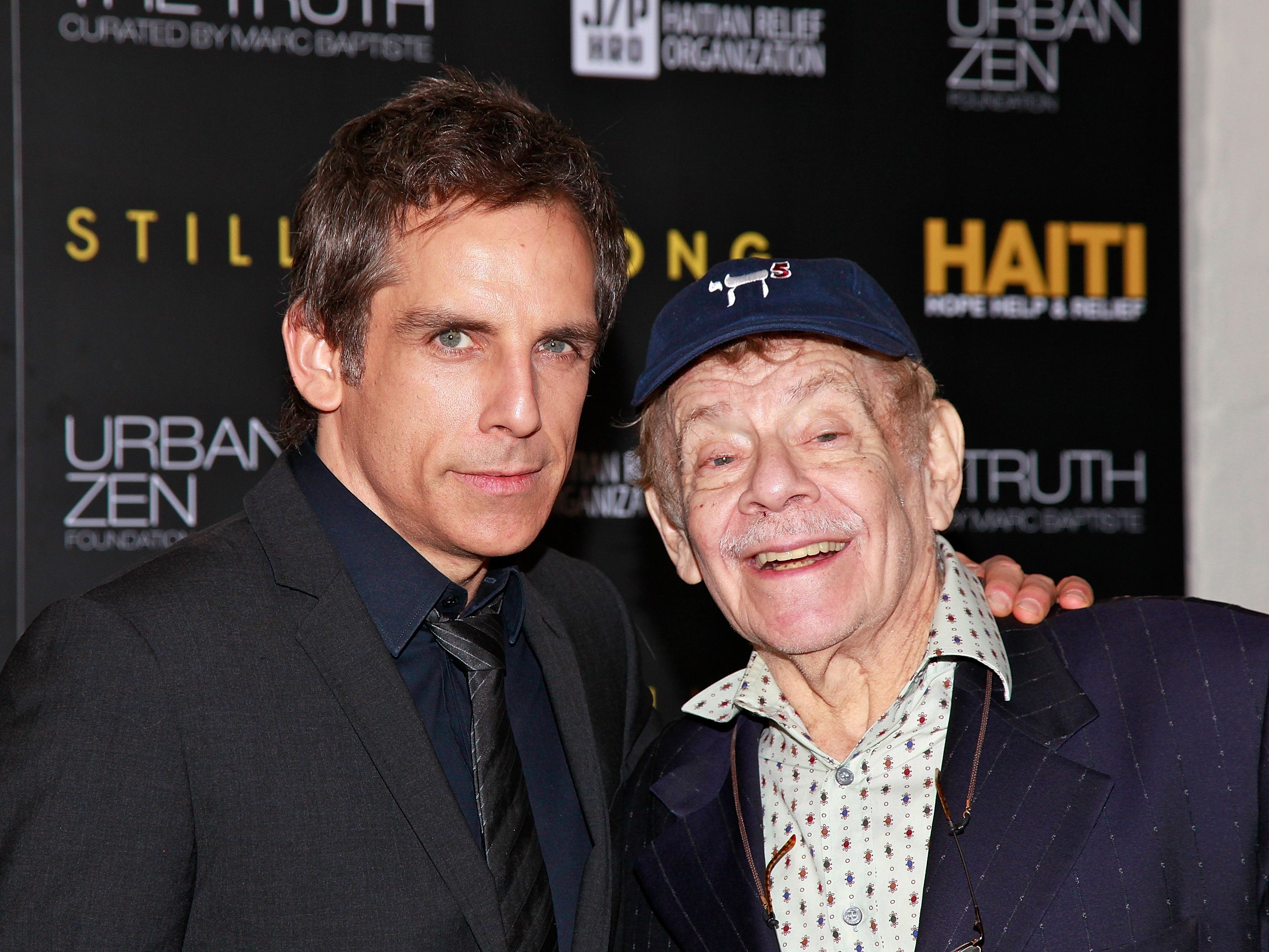 Ben Stiller and Jerry Stiller at the HELP HAITI - Urban Zen HHRH & The Stiller Foundation Honoring Sean Penn at the Urban Zen Center At Stephan Weiss Studio in New York City | Photo: Charles Eshelman/FilmMagic via Getty Images