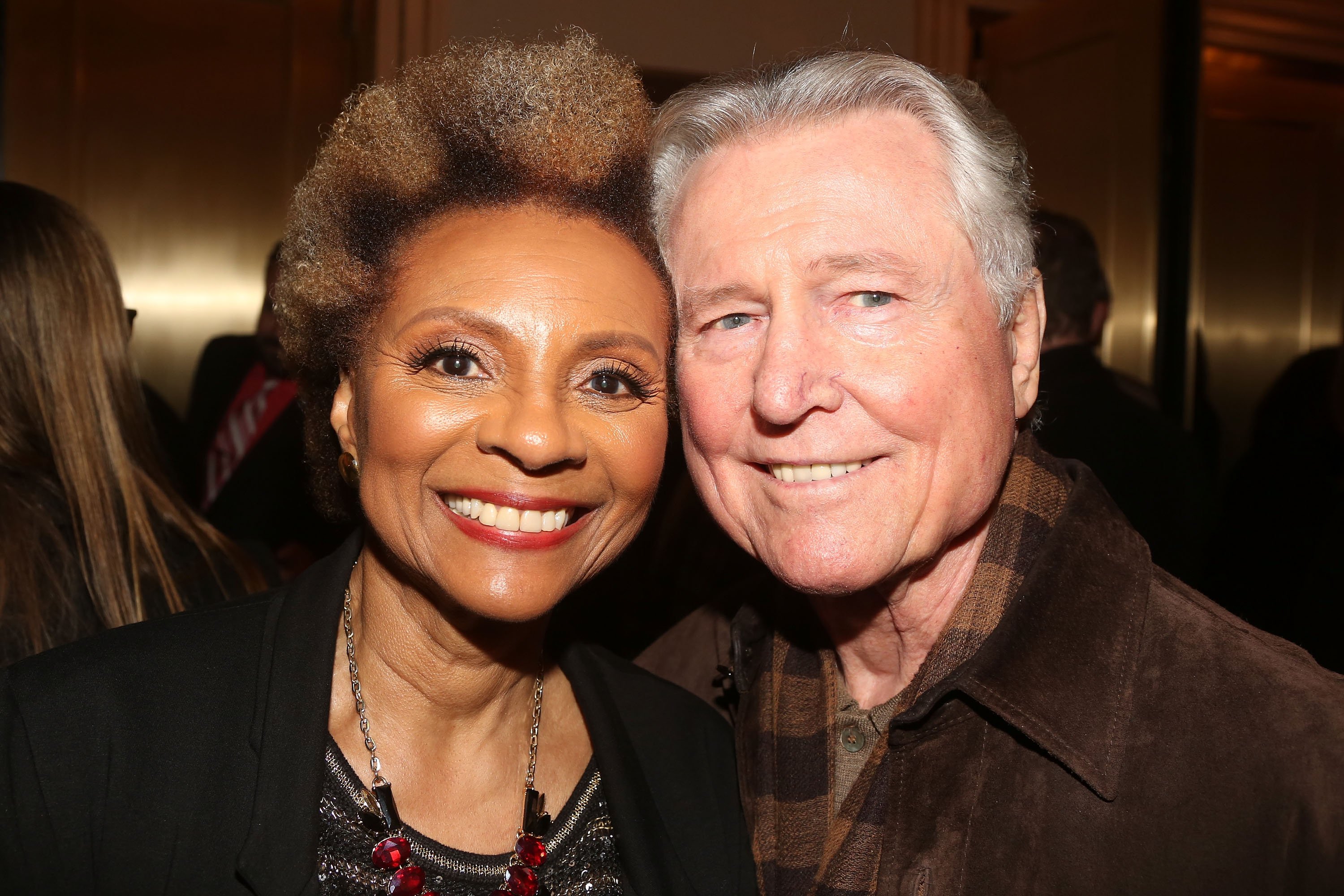 Leslie Uggams and husband Graham pose at The Opening Night Arrivals for "Sylvia" on Broadway at The Cort Theatre on October 27, 2015 in New York City. | Source: Getty Images
