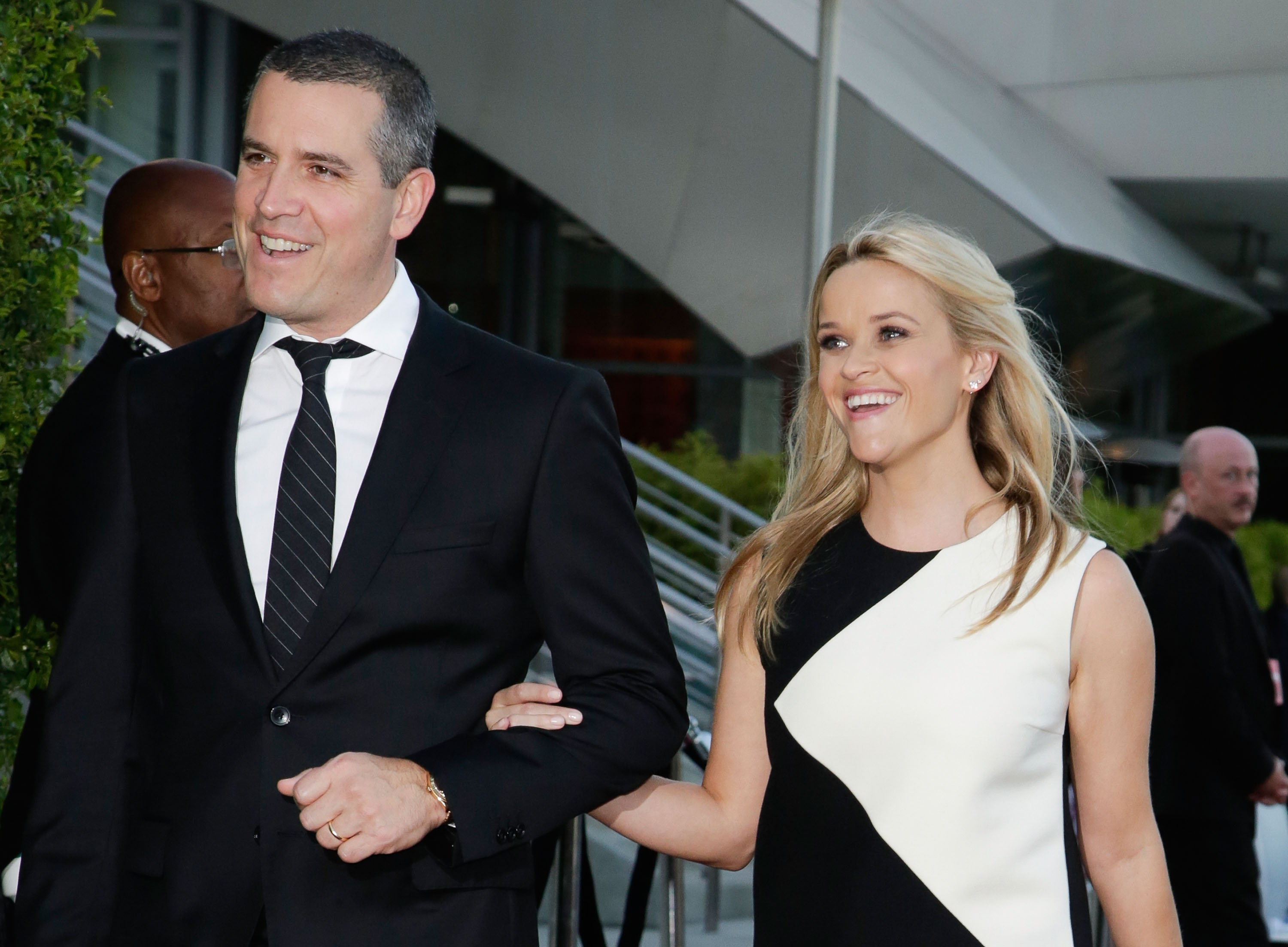 Jim Toth and Reese Witherspoon at The Broad Museum's Inaugural Celebration at The Broad, on September 18, 2015, in Los Angeles, California | Source: Getty Image