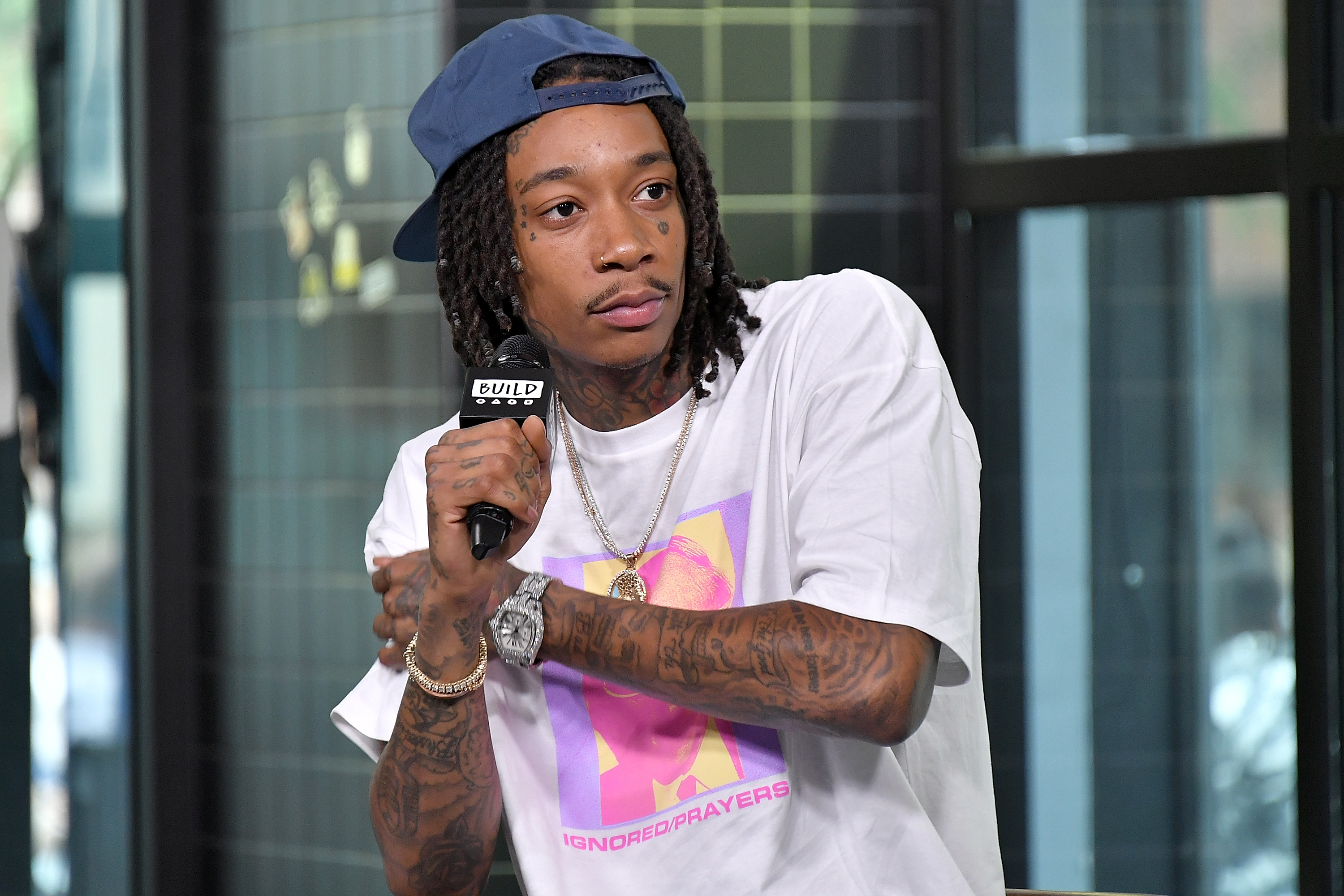 Wiz Khalifa visits Build to discuss his album "Rolling Papers 2" at Build Studio on July 17, 2018, in New York. | Source: Getty Images