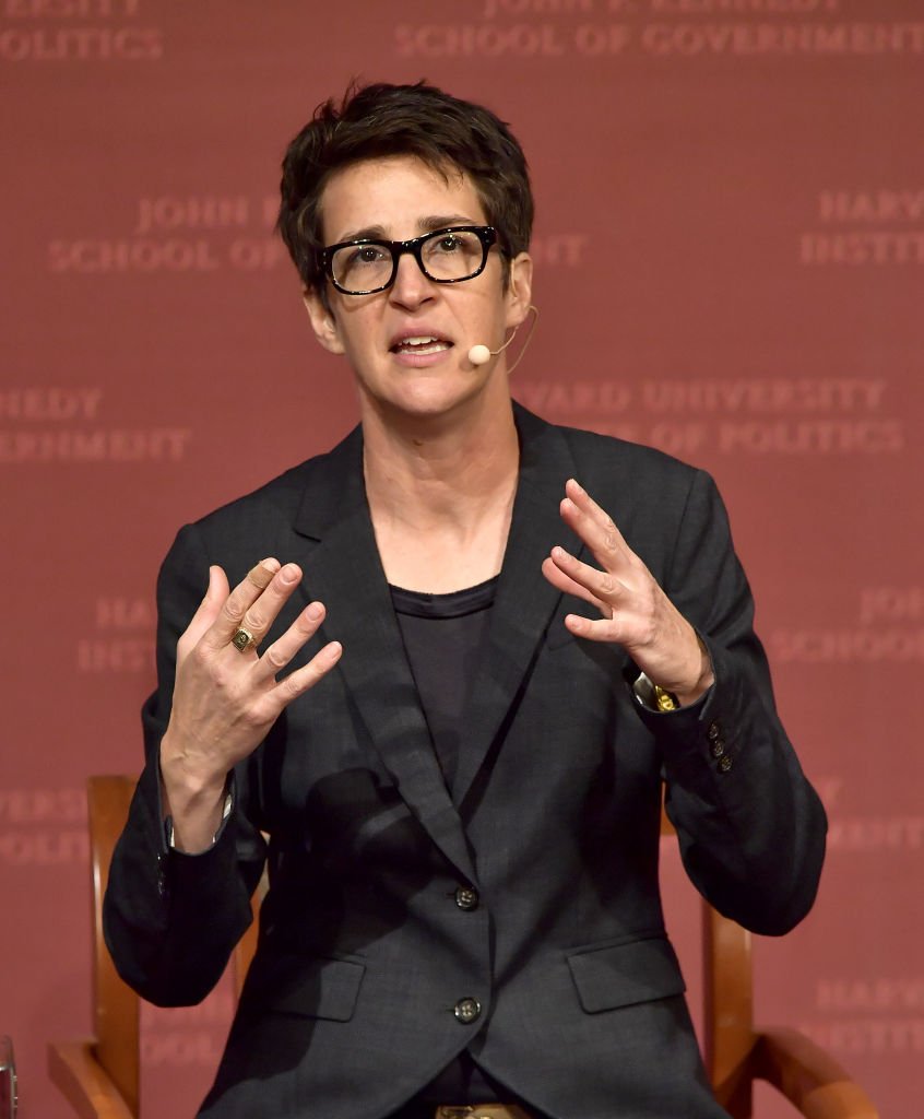 Rachel Maddow speaks at the Harvard University John F. Kennedy Jr. Forum in a program titled "Perspectives on National Security" on October 16, 2017 in Cambridge, Massachusetts | Photo: Getty Images