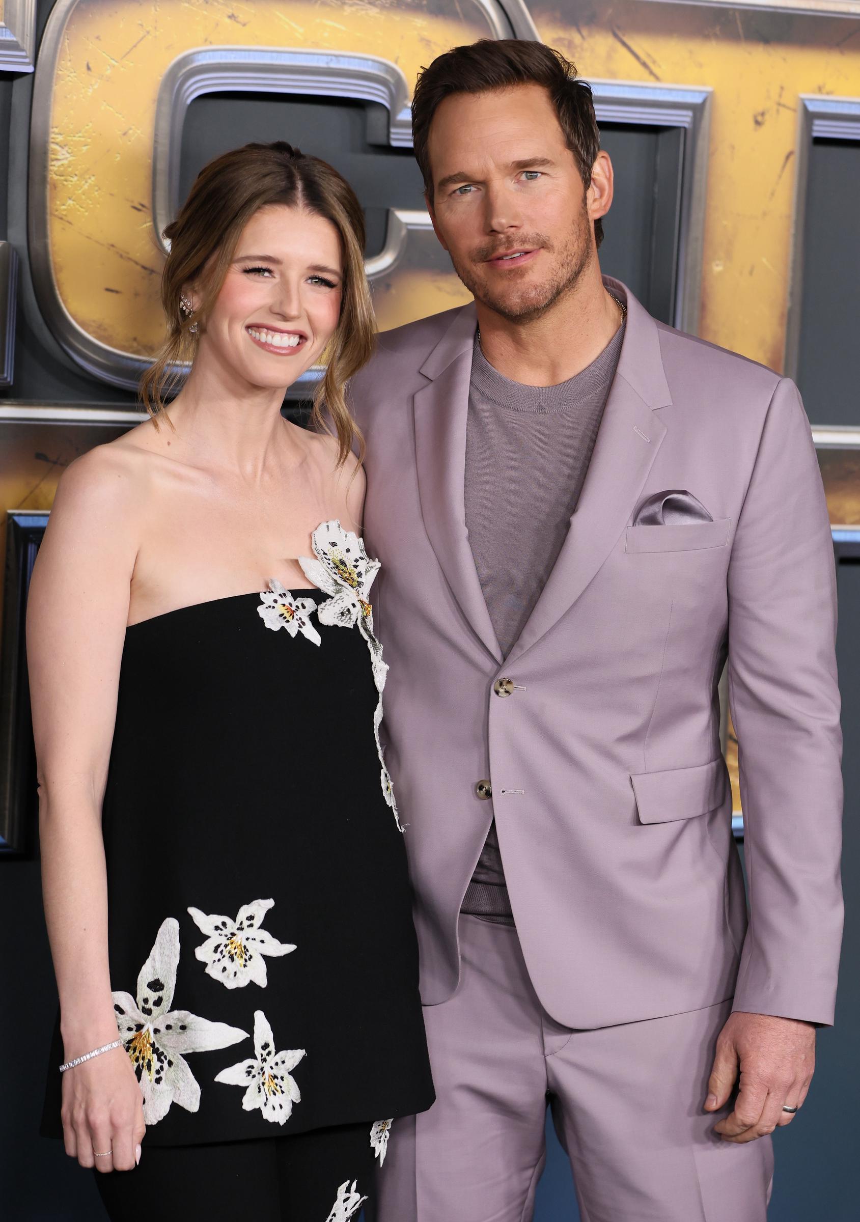 Katherine Schwarzenegger and Chris Pratt at the world premiere of Netflix's "The Electric State" at The Egyptian Theatre Hollywood on February 24, 2025, in Los Angeles, California. | Source: Getty Images